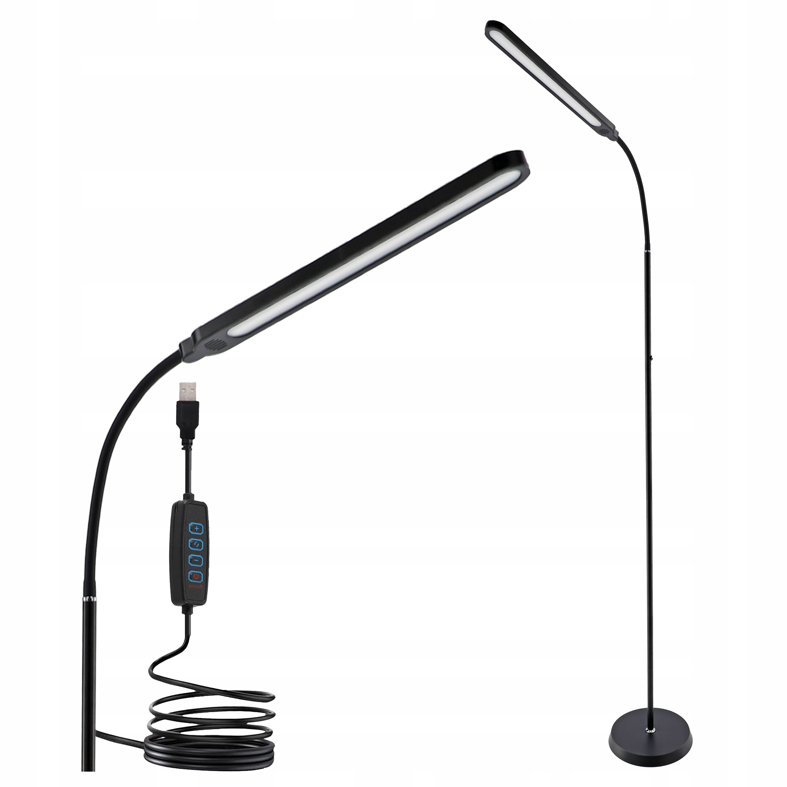  Stehleuchte led-licht zum lesen nachttisch 1x gu10 schalter 160cm