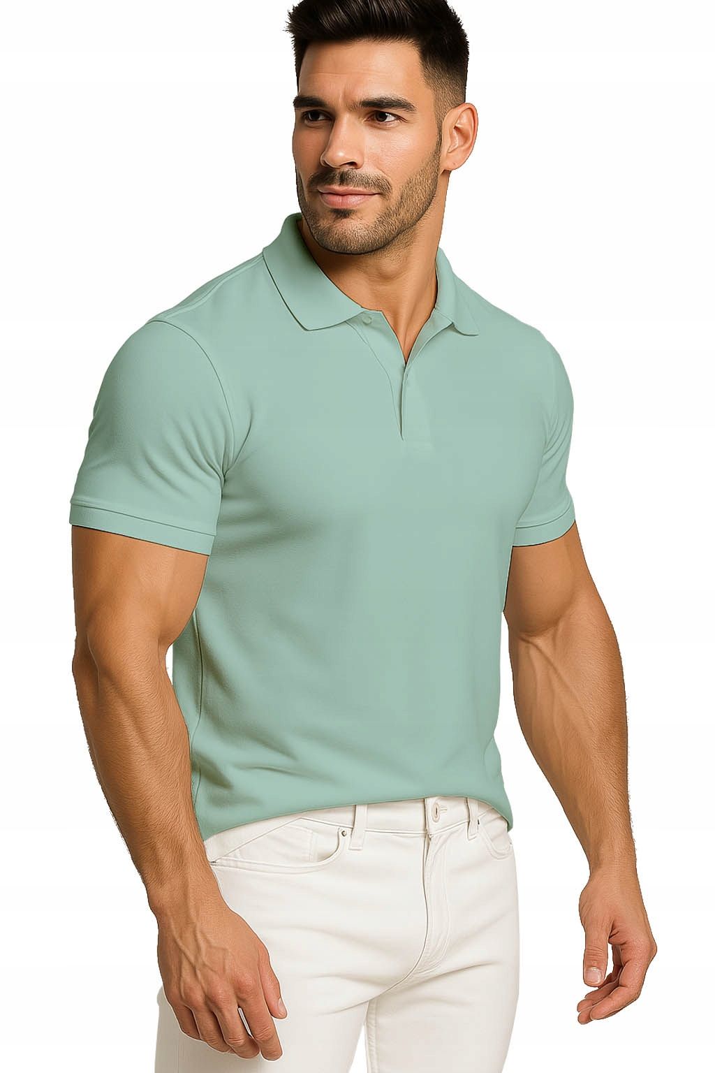  Men&#39;s polo shirts t-shirt elegant reinforcement cotton with collar m