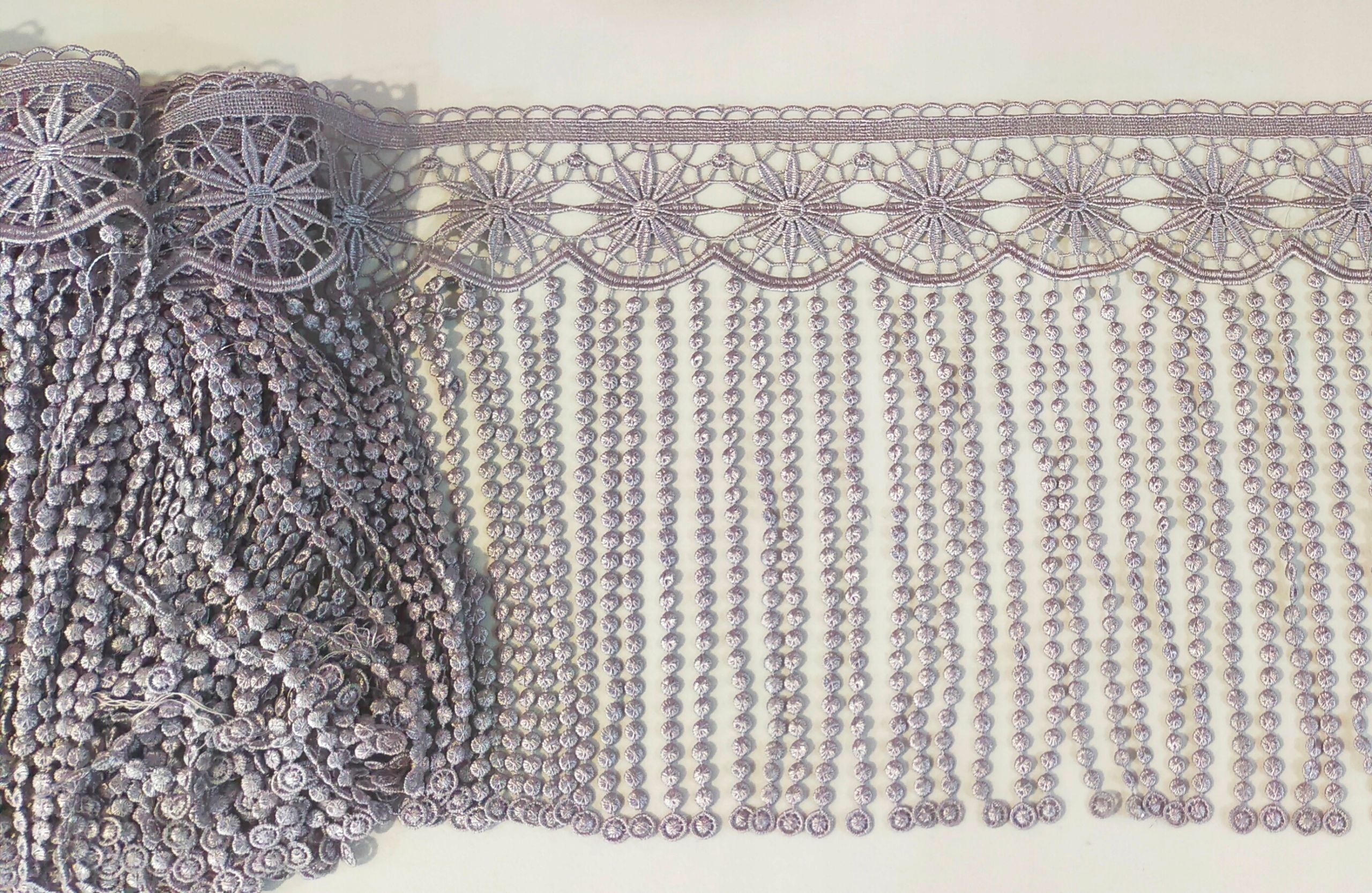  Gipiūras nėriniai baltas 30 cm raštas 6088