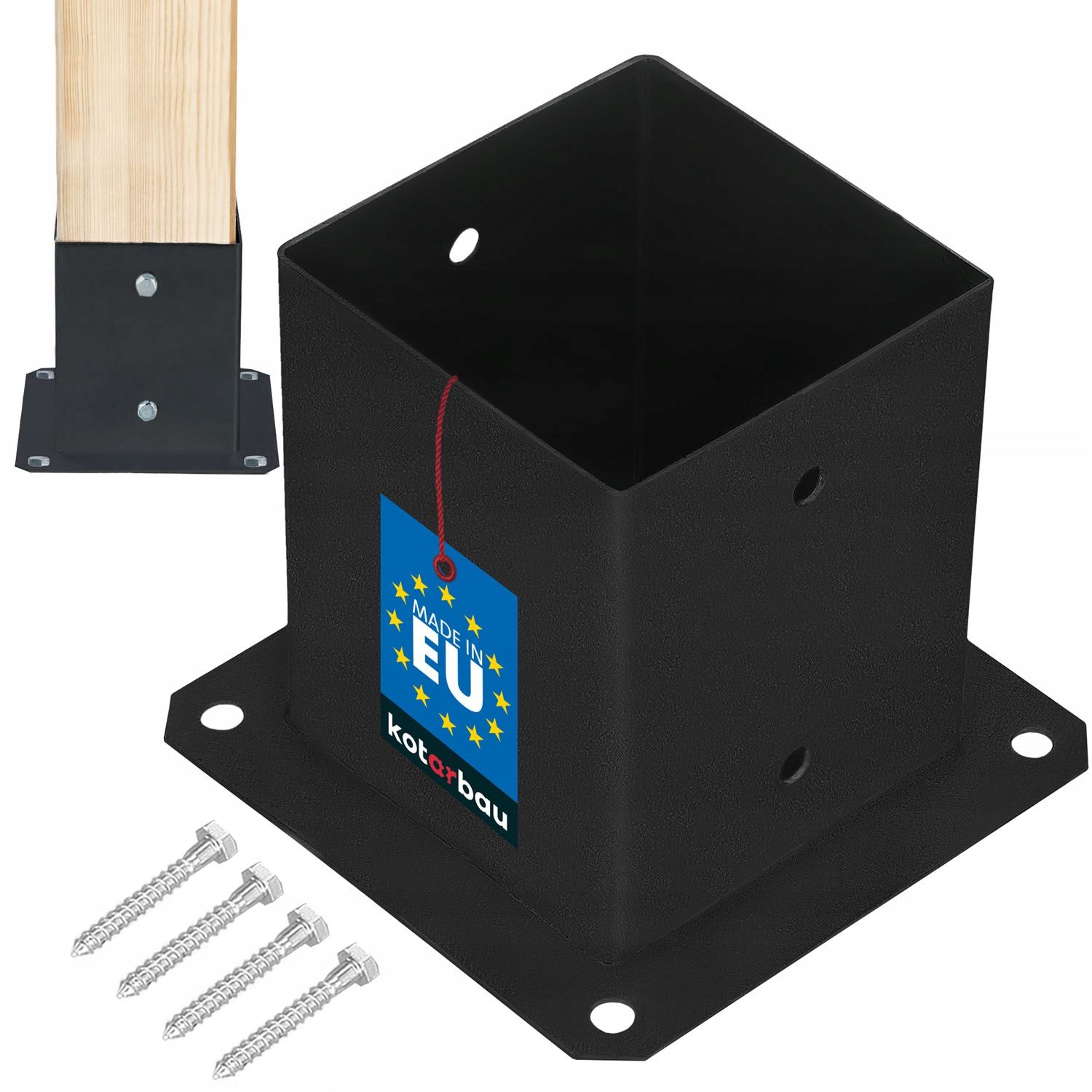 Uzskrūvējama staba pamatne turētāju enkurs 120x120