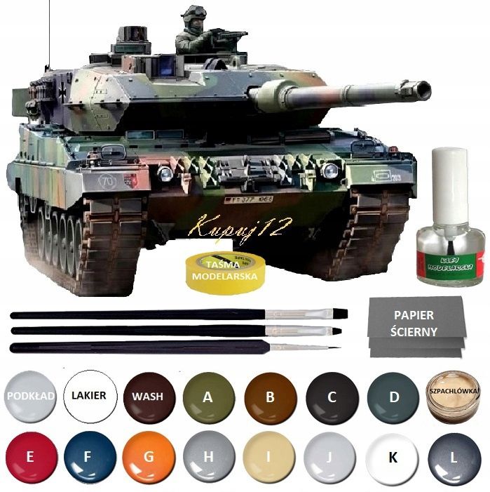  Modelis cisterna pantera tank panther type g + akrila krāsas modeļiem. aksesuāri