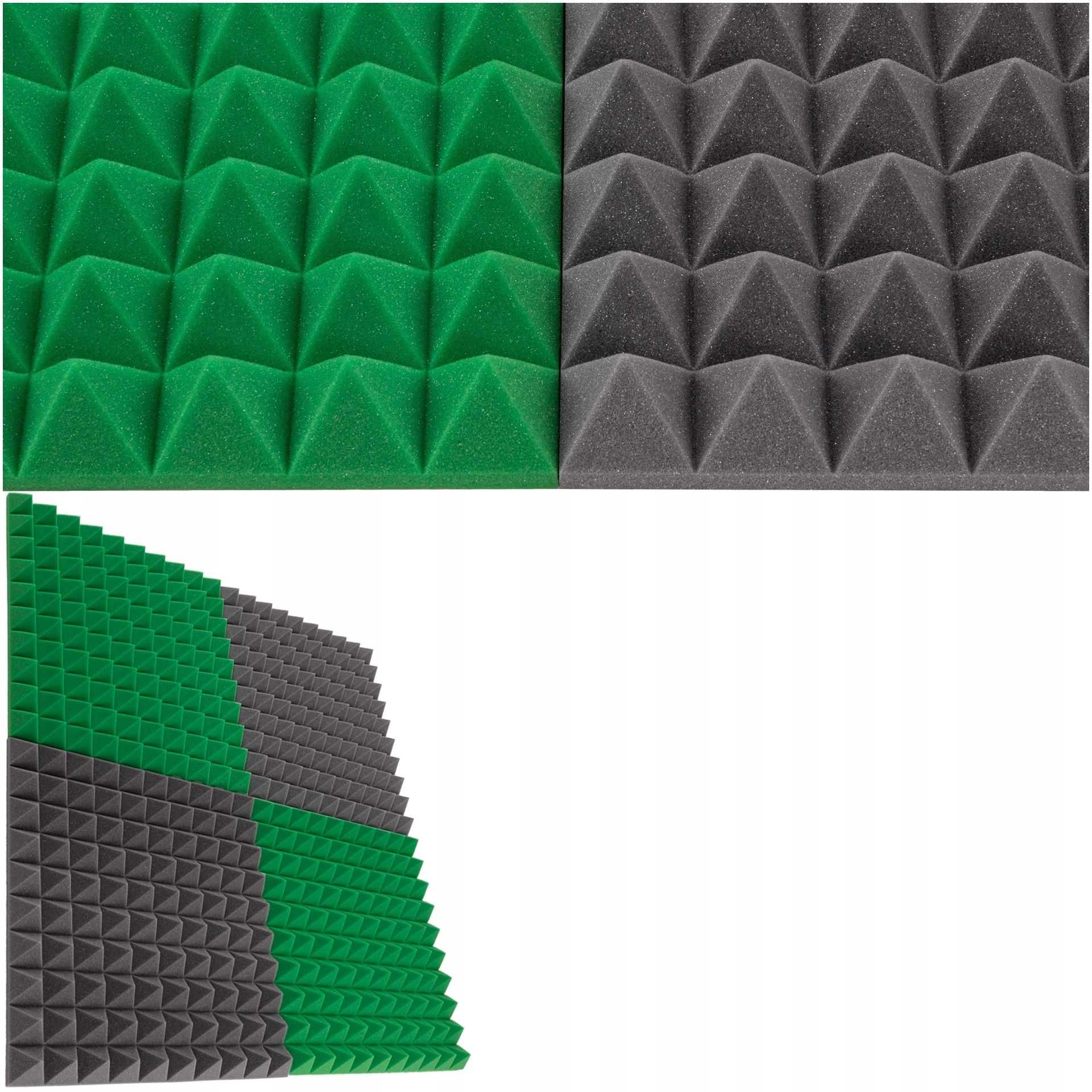  Akustinis porolonas garso izoliacijai pleištai 50x50x5cm prieškambario luboms