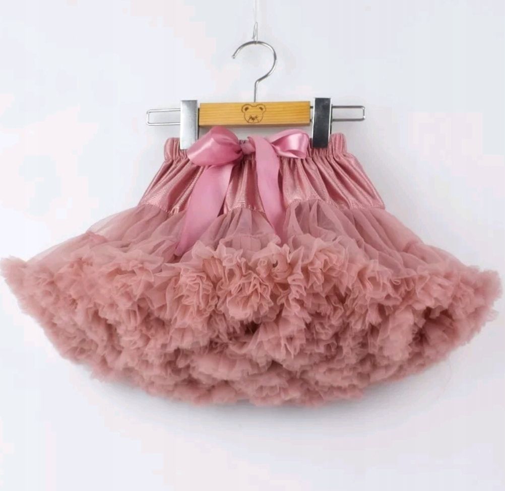  Tyl sukně 104 tutu pettiskirt načechraný rozowa fuchsie s v záhybech