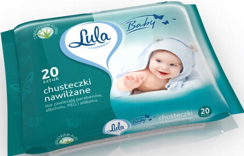  Lula drėgnos servetėlės vaikų pantenol 72 vnt.