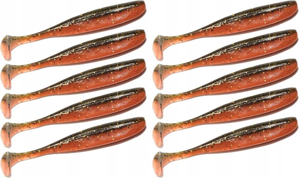  Keitech easy shiner 3' 7cm orange gold dust glühen
