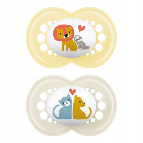  Beruhigender schnuller mam baby start 0m+ kieferorthopädie silikon 2 pcs.