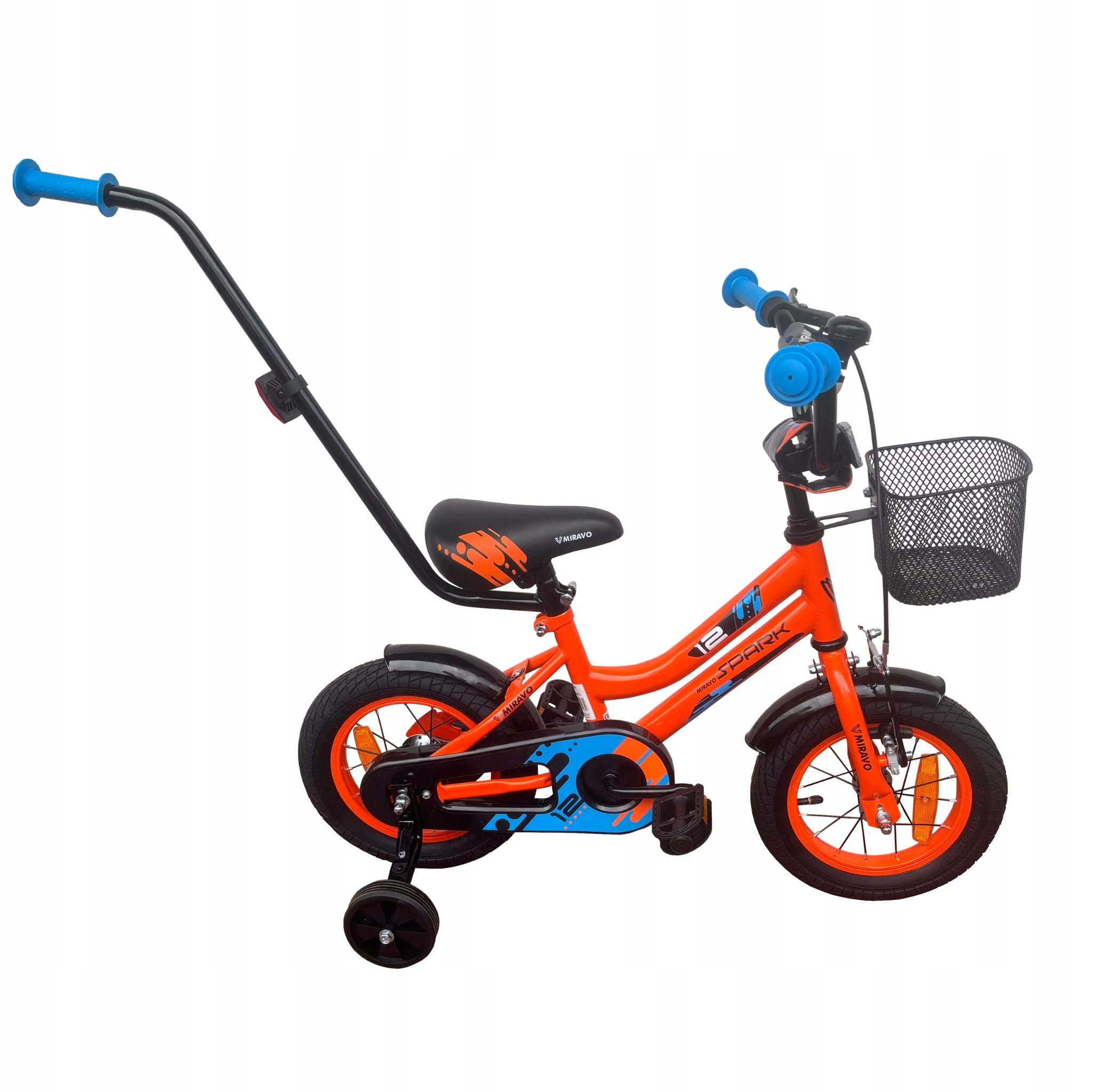 Detský bicykel 20 cali bicykel svetlo taška zatlačte rukoväť + bezplatne