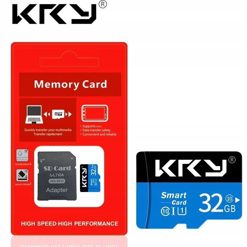  Kry atminties kortelė micro sd/tf u1 16gb mėlynas + adapteris