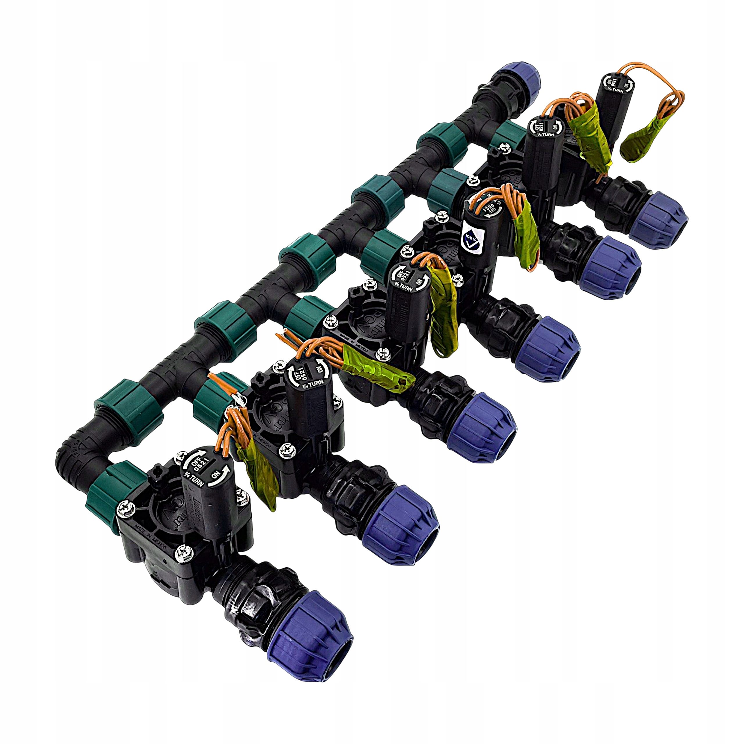  Set automatic irrigation garden 4 sections 12 sprinklers + box