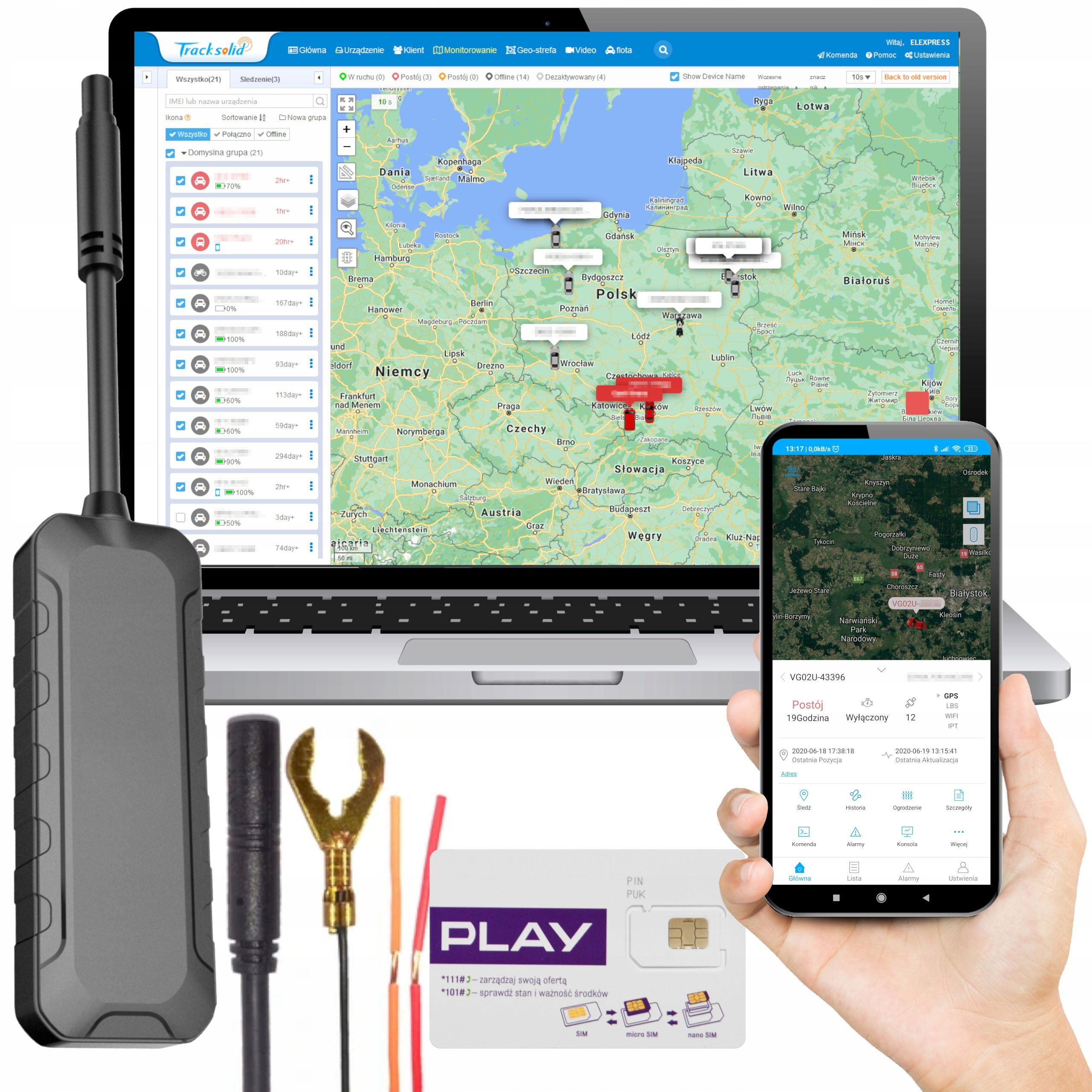  Gps tracker mini elektrická vozidla moped 9-90v www gadget