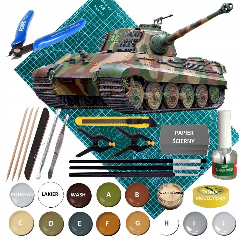  Modell panzer panther panzer panther a + acrylfarben für modelle +....