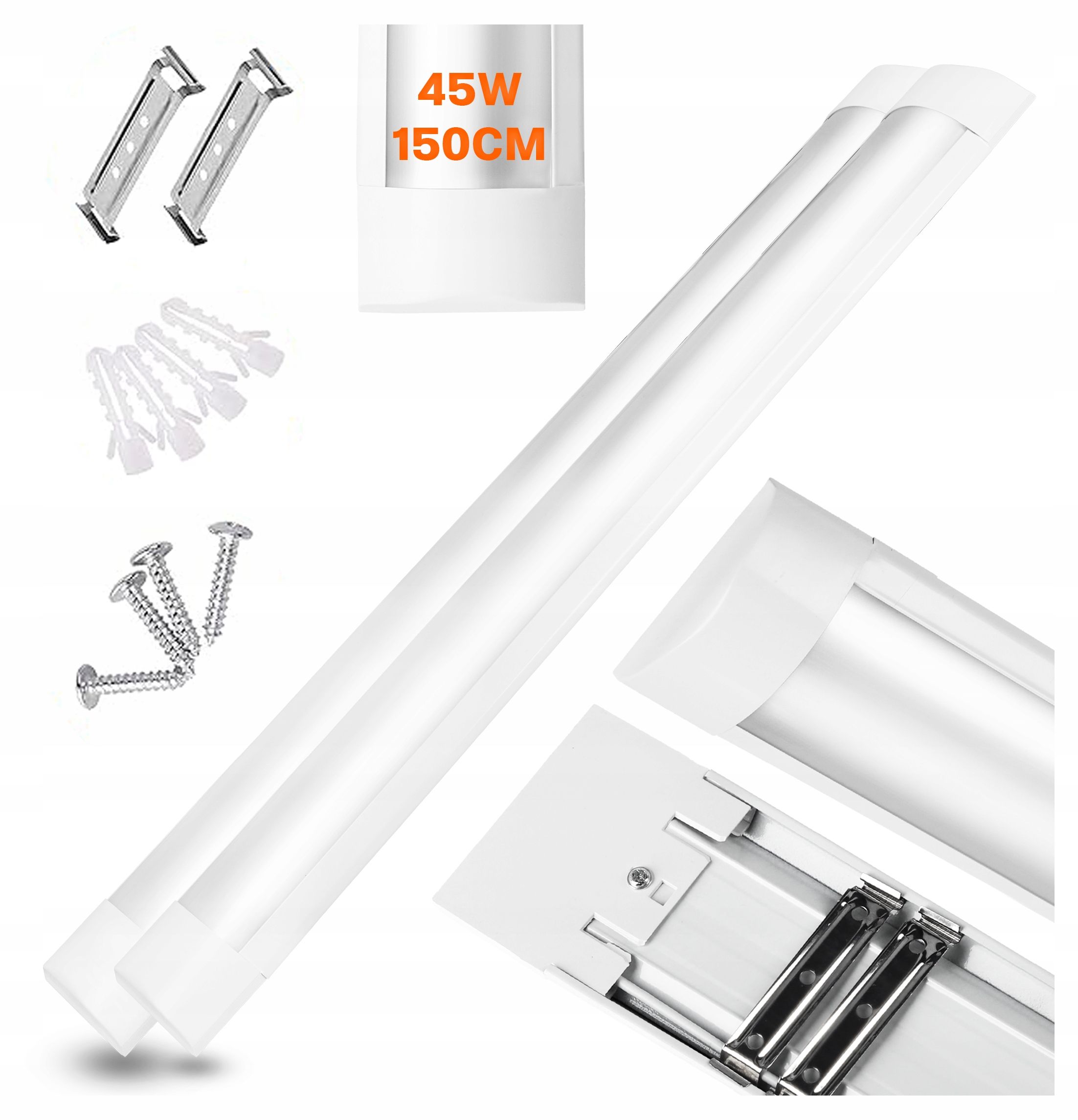  Led lampa 36w 120cm stropné svetlo povrchný pre garáž workshopy 6000k wh