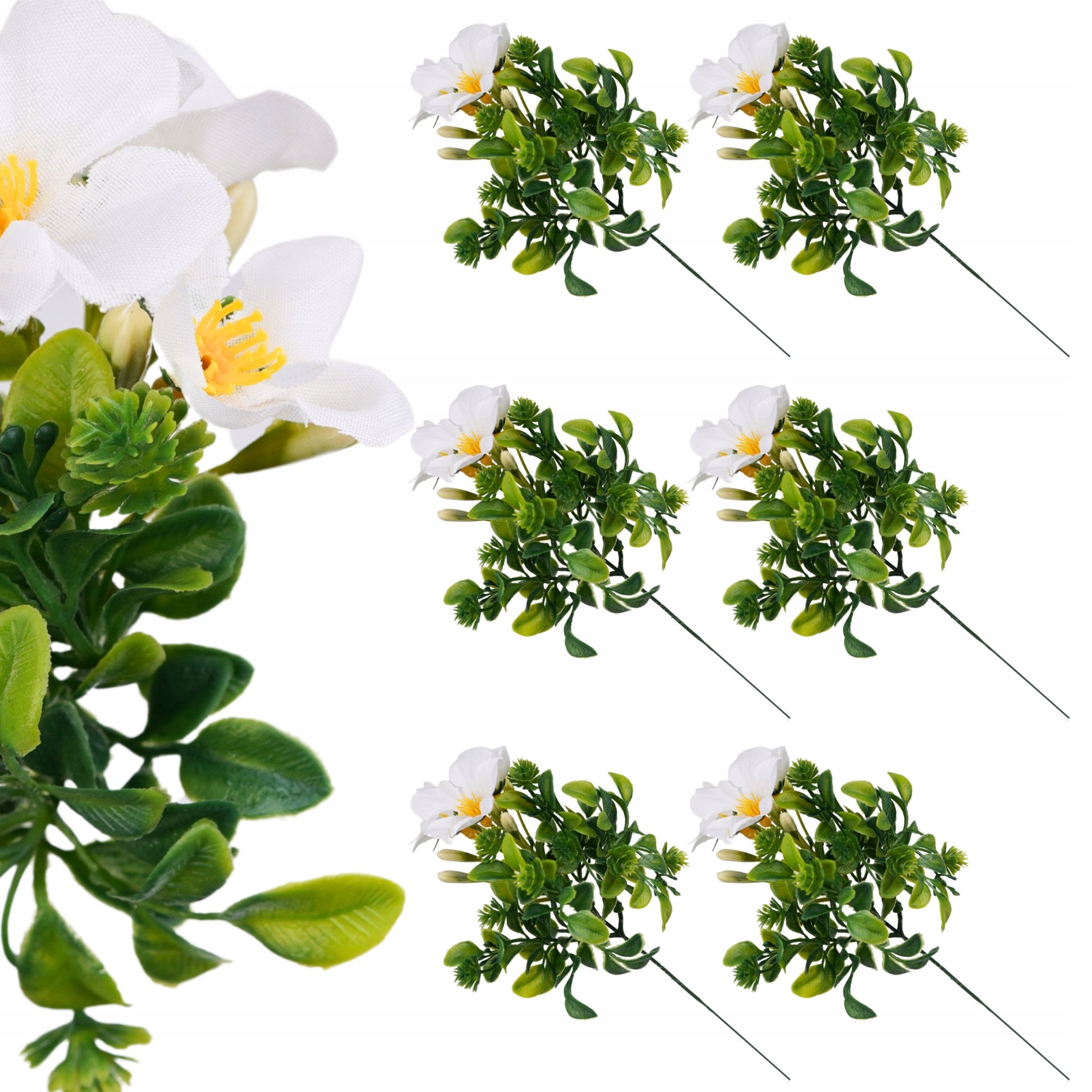  Mākslīgais zieds orhideja zars dekoratīvs rotājums florists pik 62cm