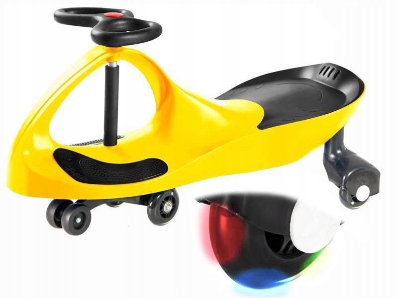  Roller twistcar lastele helendav kummist rattad led