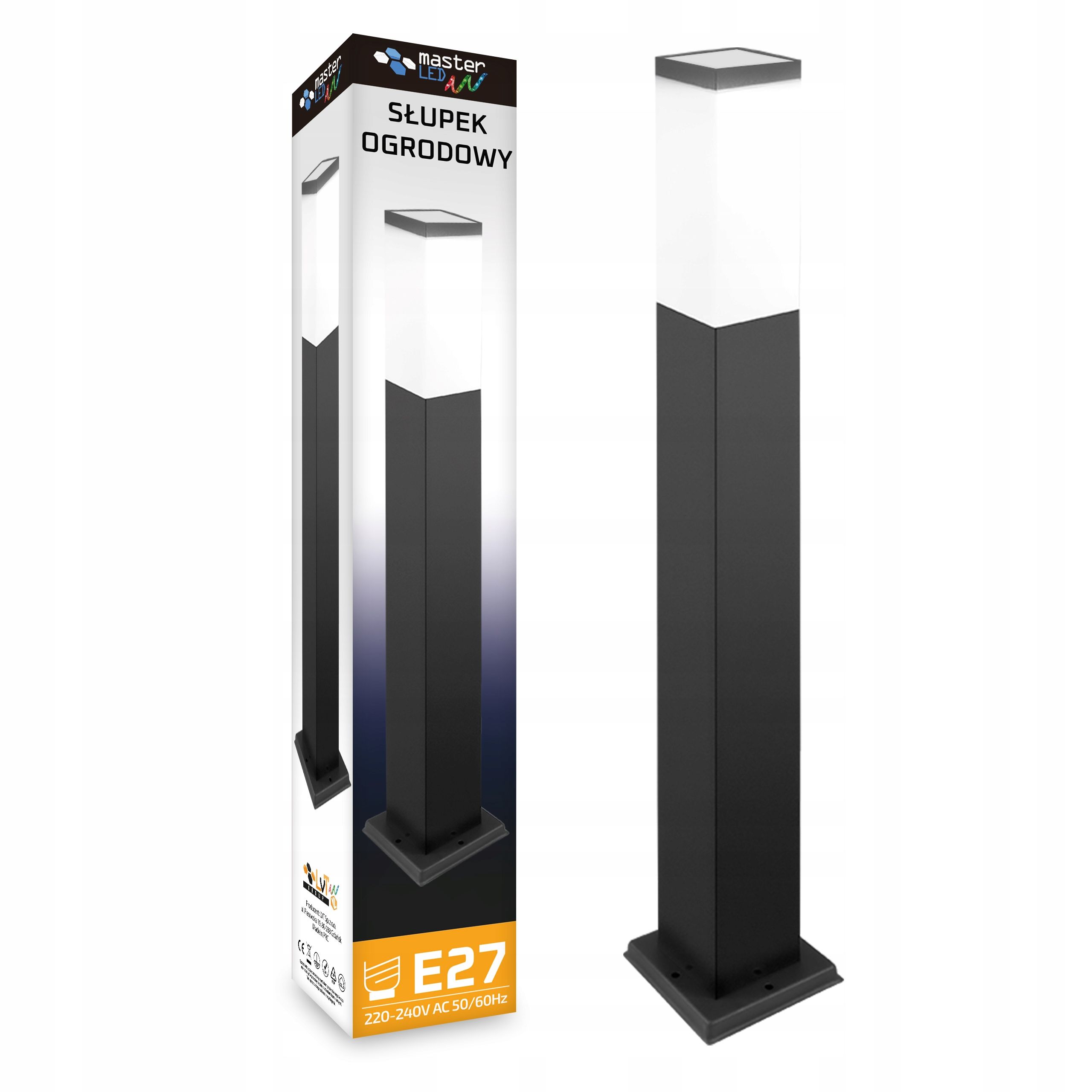  Led stojací lampa zahrada 45cm sloupec pohybový senzor zewnetrzna e27 led