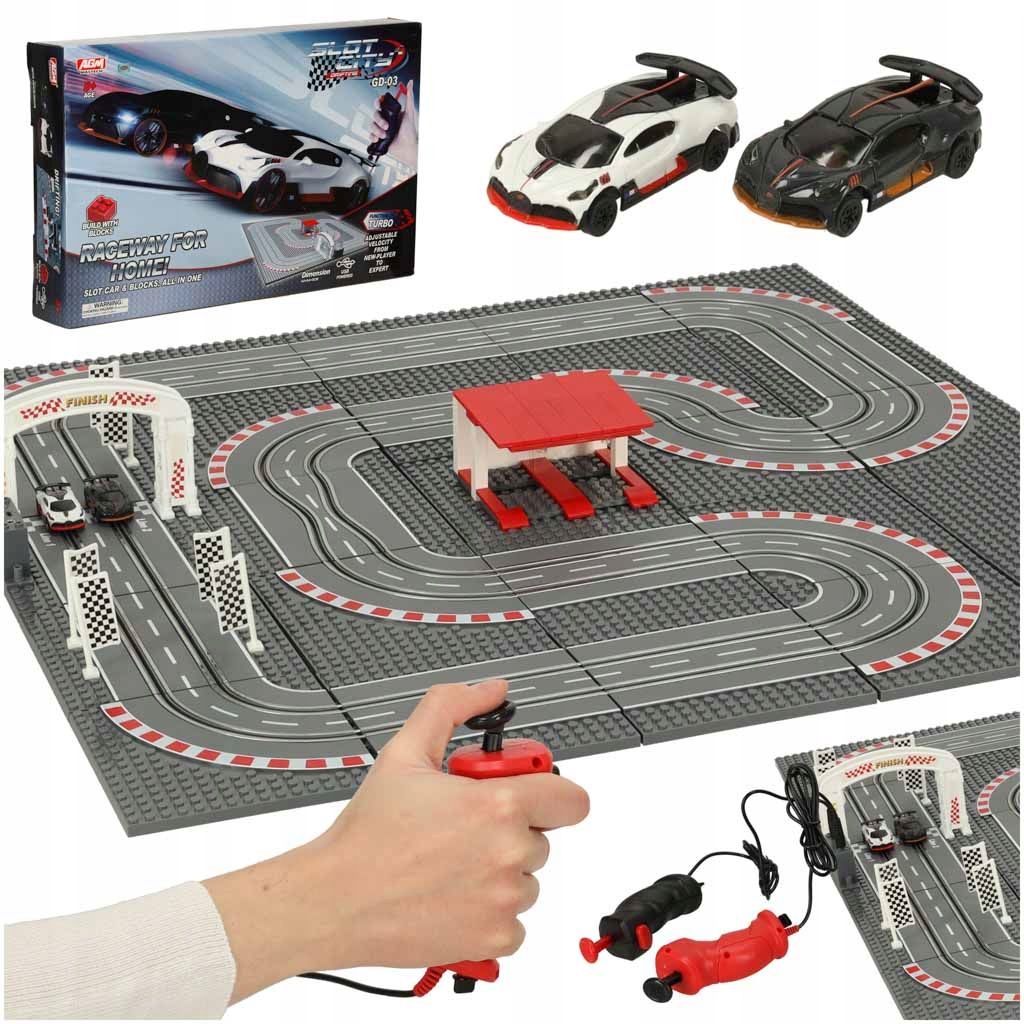  Autostrecke eisbahn garage + 8 autos