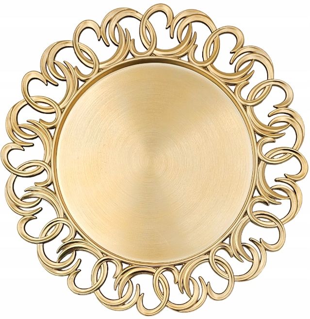  Decorative plate podstwka plastic under the plate gold o33 kp0647a