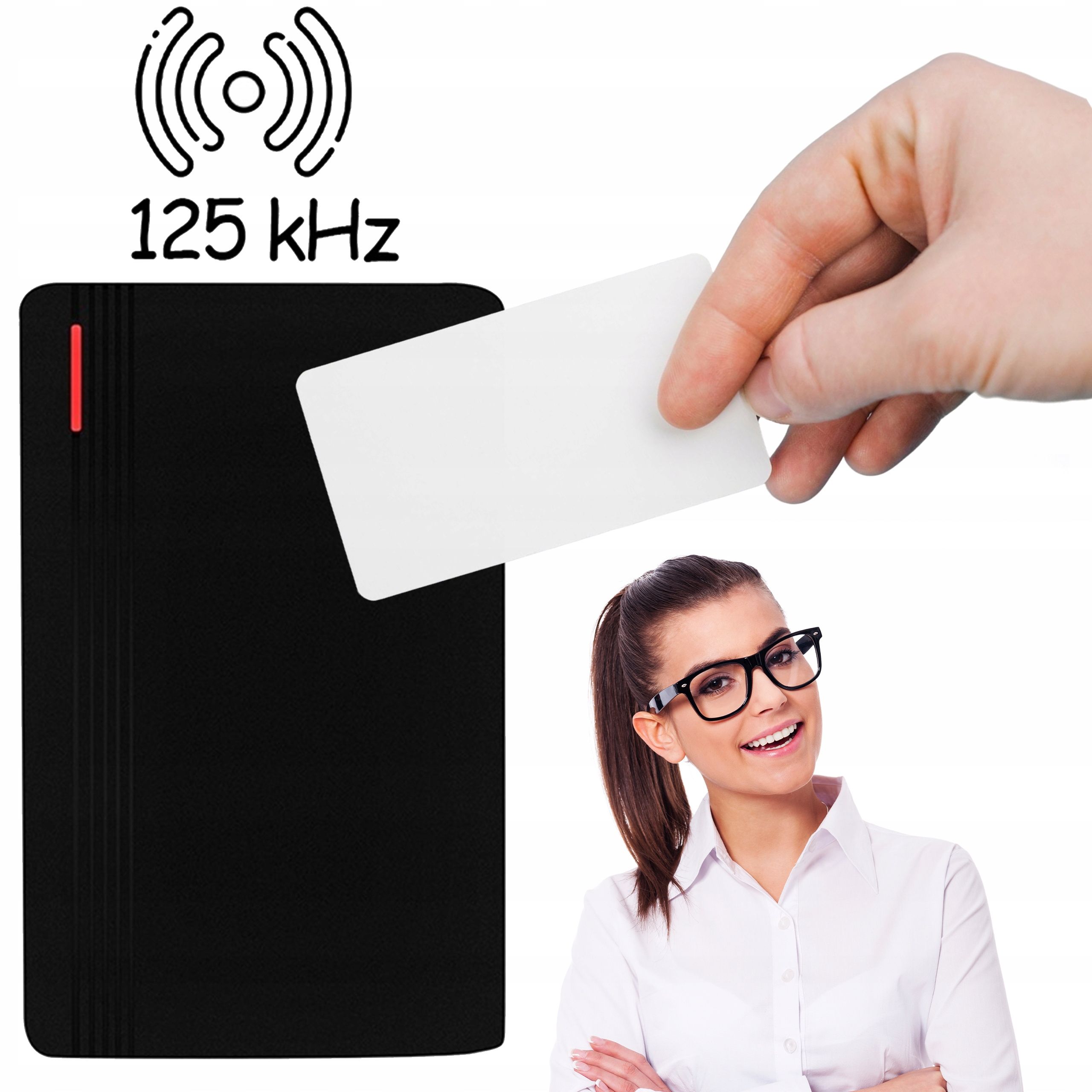  Juurdepääsukontrolli lugeja rfid kaartide jaoks 125 khz wiegand 26/34 metallist ip68