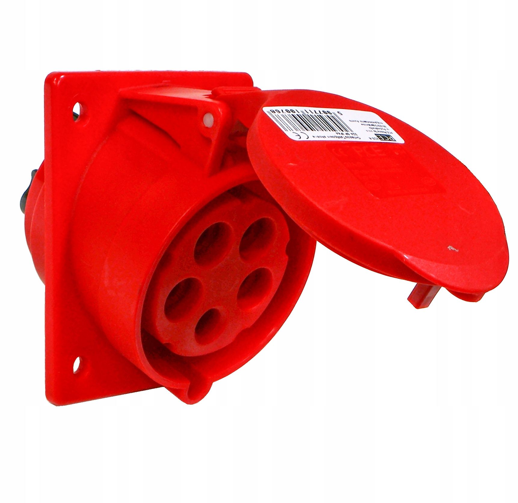  Taisns spraudnis 16a z/u uni-schuko melna krāsa wt-40