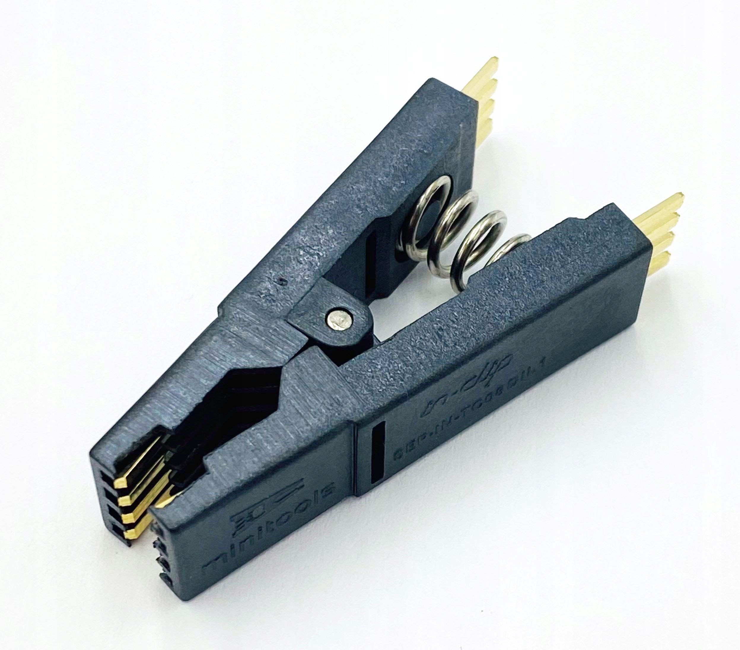  Spaustukas bandymo soic 8-pin r=1,27mm su kabeliu i ad
