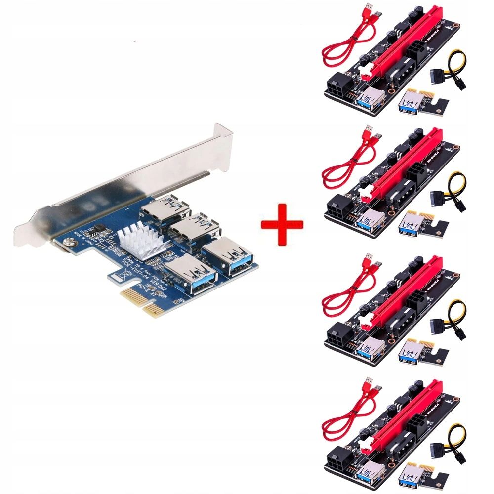  Cable atx 24pin dual psu 2 power sources add2psu riser