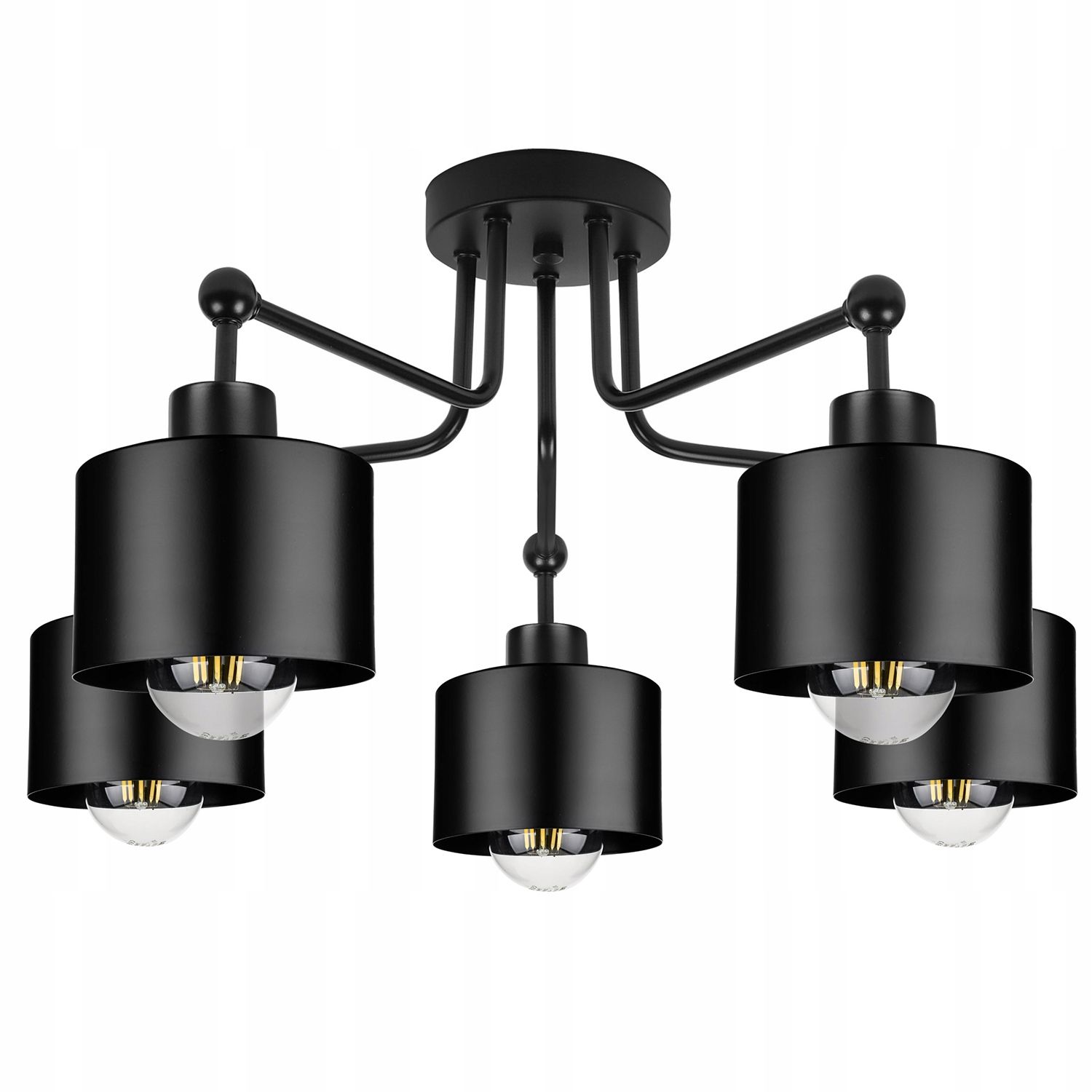  Ceiling lamp hanging lamp golden white modern 3x e27 for the living room