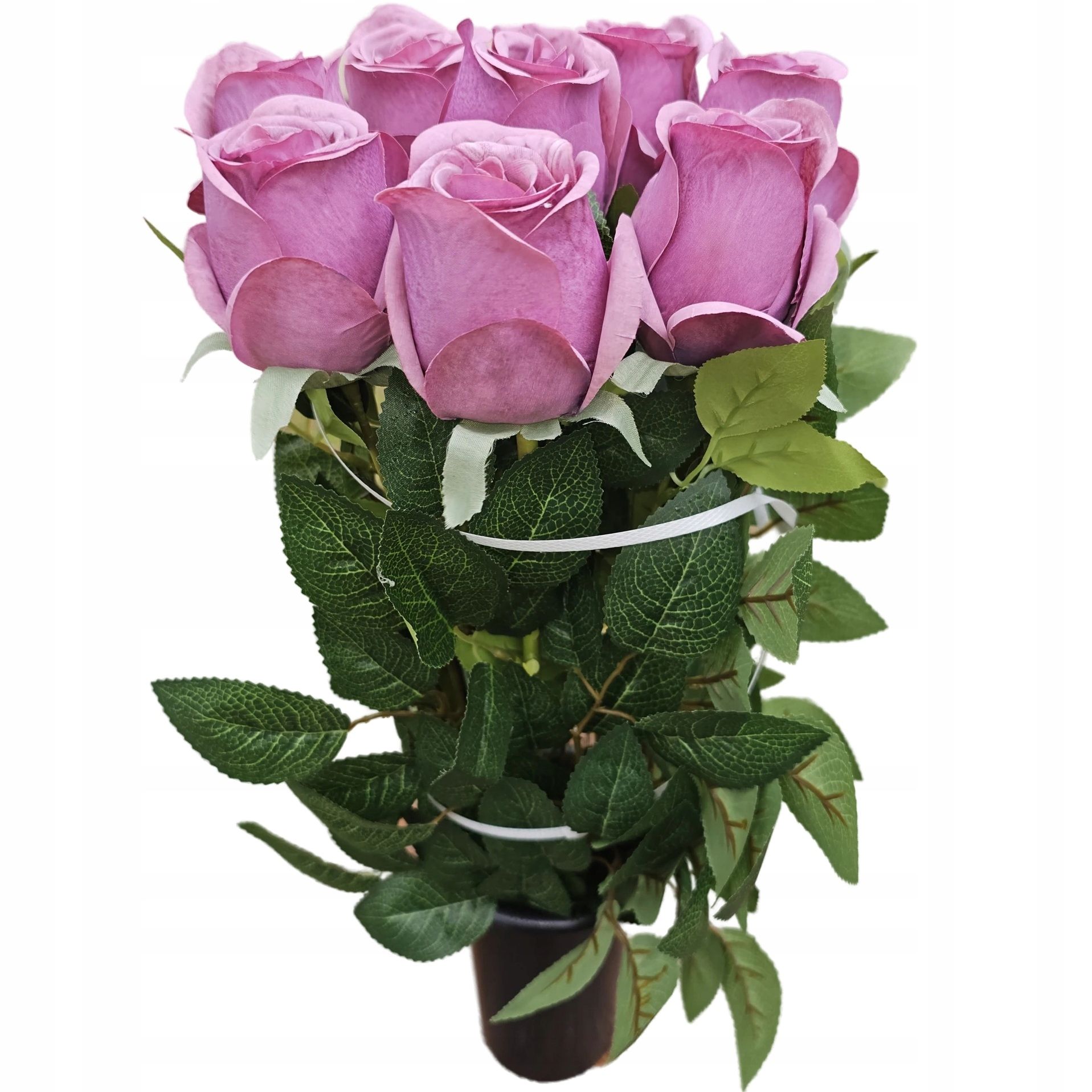  Bouquet red orchid into a vase artificial flowers tombstone cemetery premium