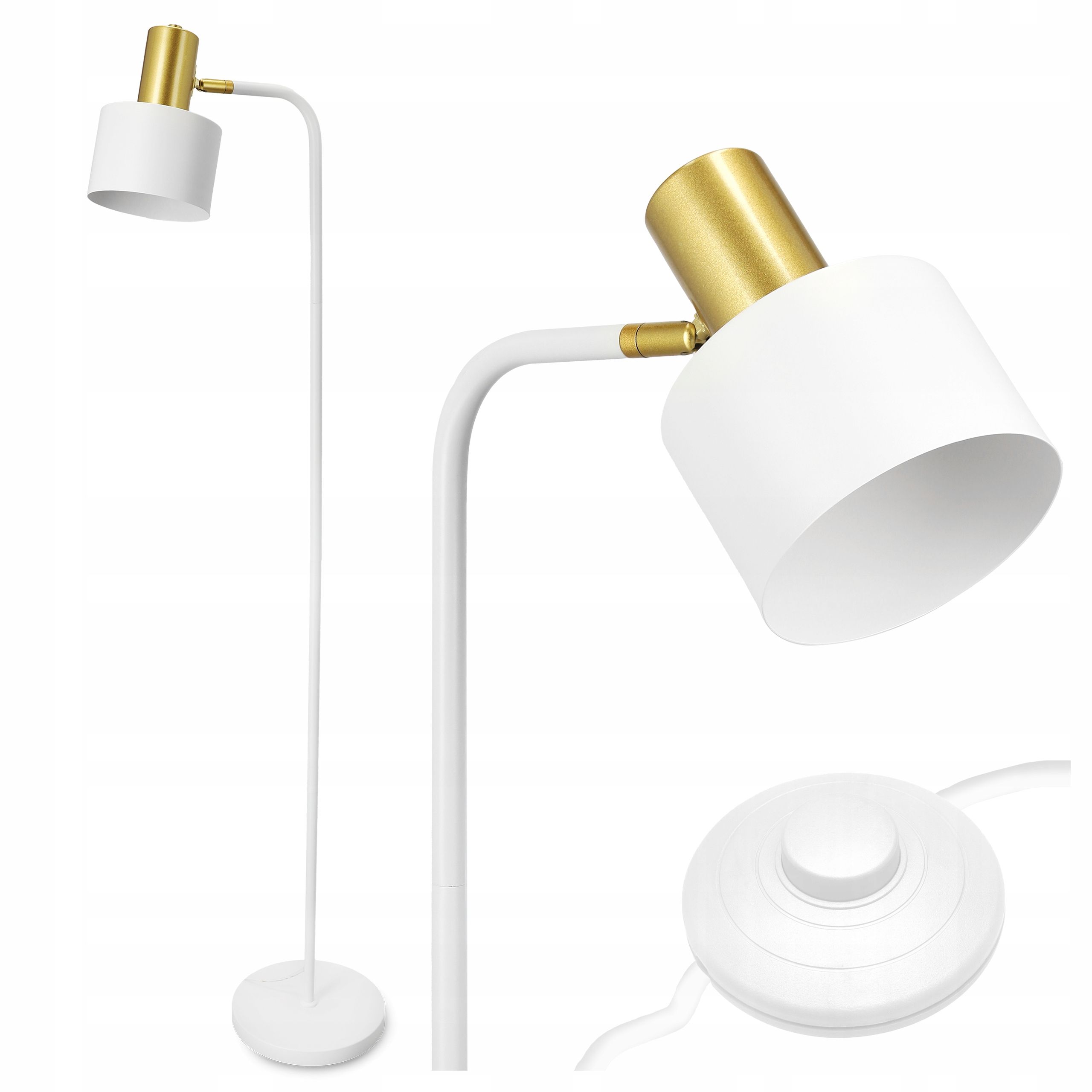  Stehleuchte led-licht zum lesen nachttisch 1x gu10 schalter 160cm