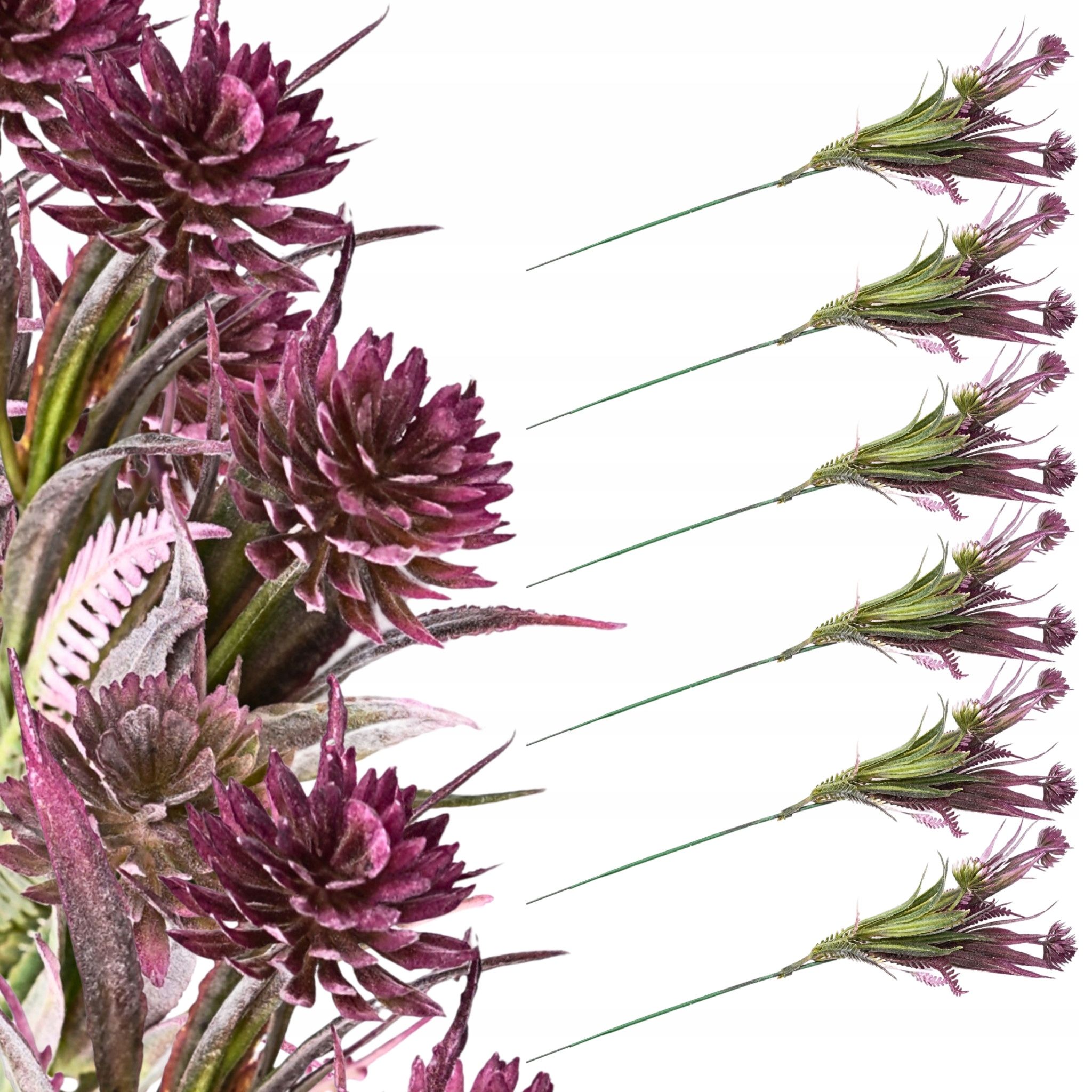  Dirbtinės gėlės gipsowka šakelė 32cm tanki violetinė priedas puokštėms