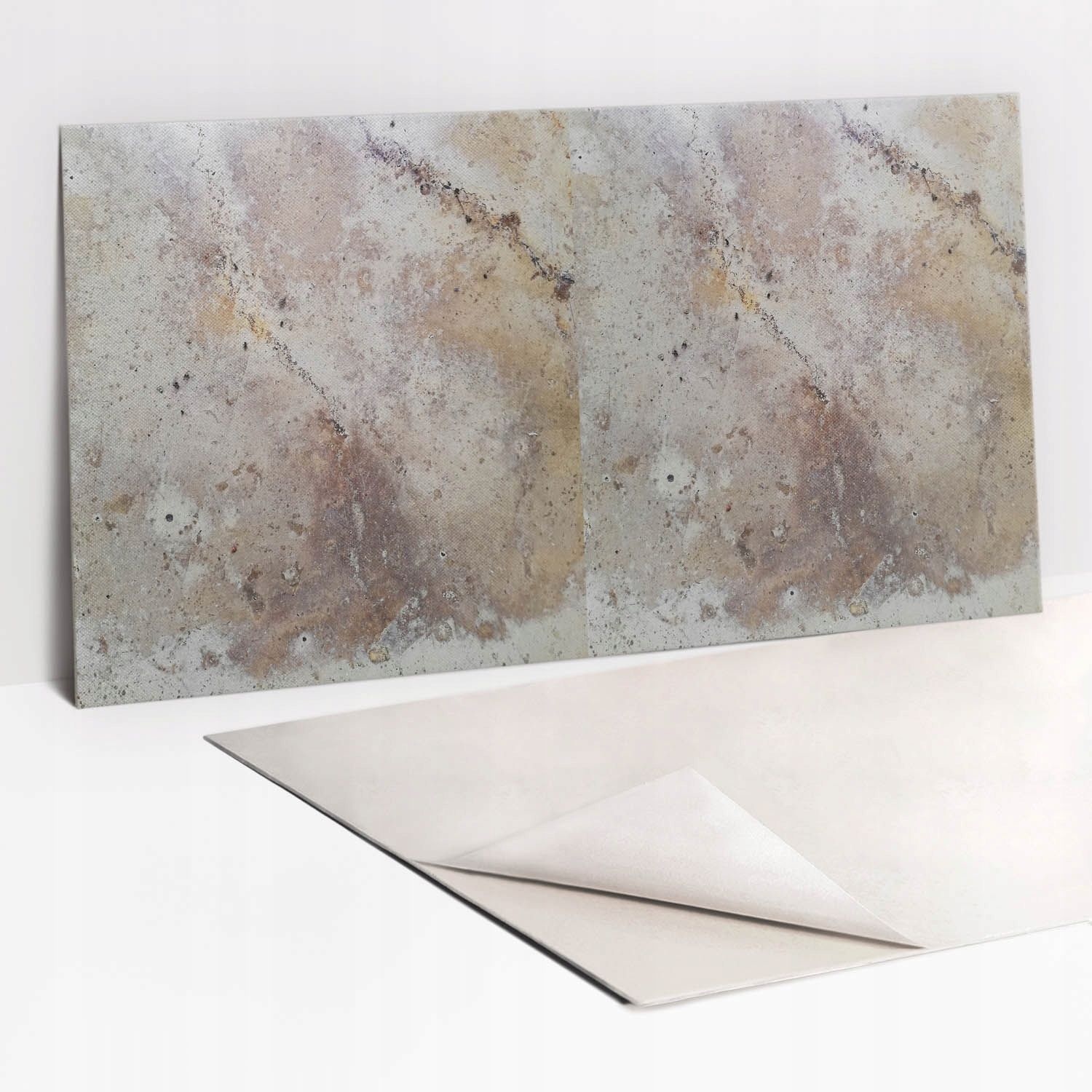  Sticky vinyl panels wall mounted waterproof stone texture 100x50 cm