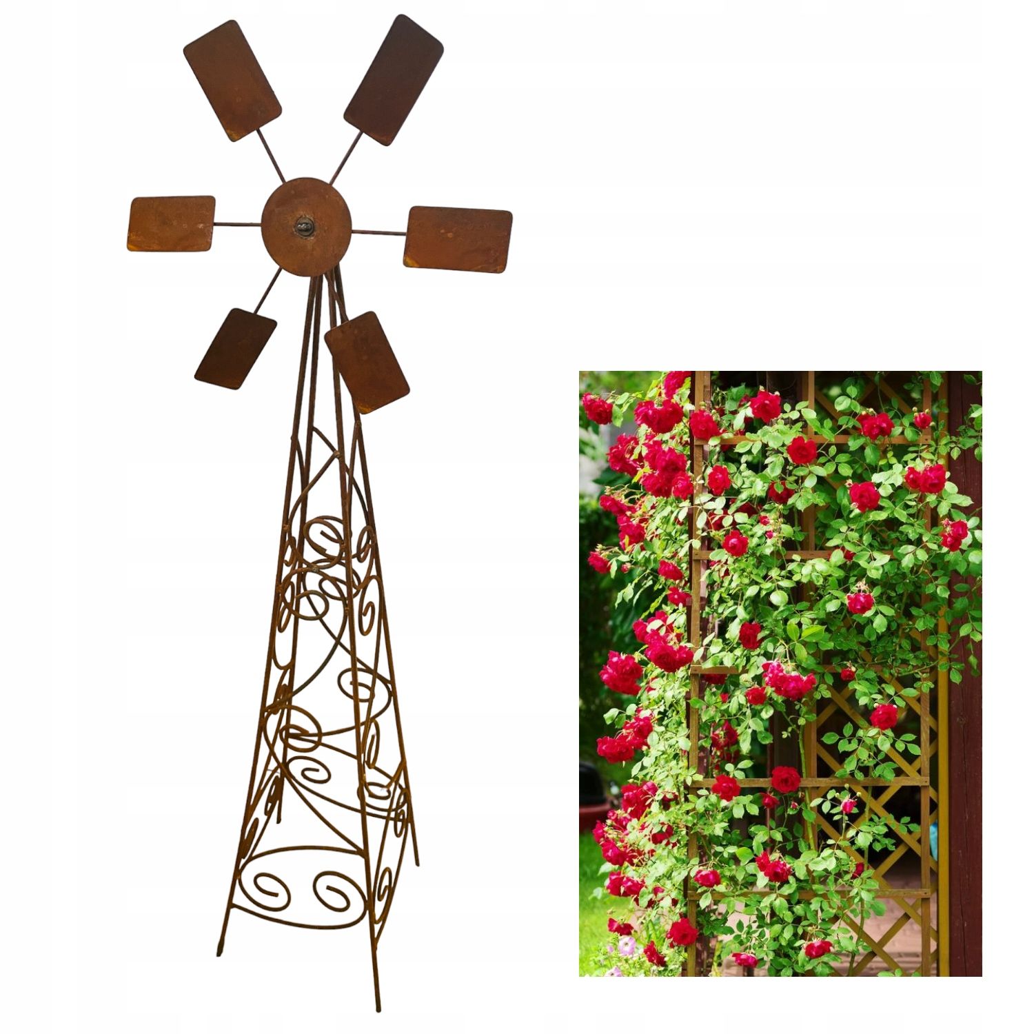  Support for bushes plants flower roses pergola 30/50cm single-seater semicircular