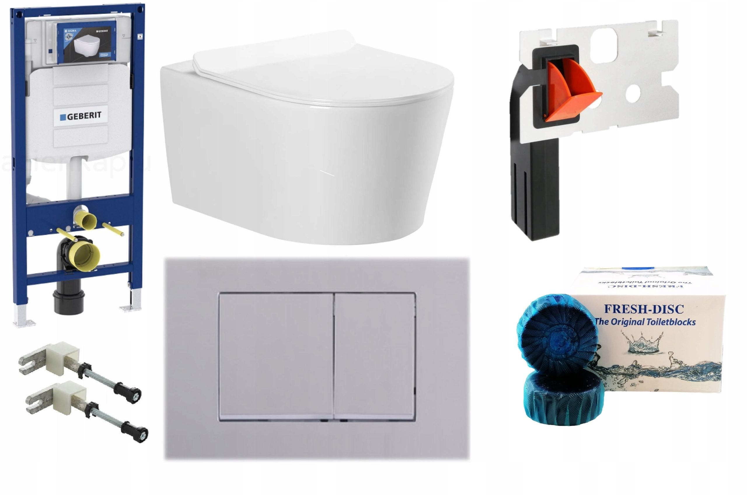  Wc rāmja komplekts geberit + atslēga + tualetes pods melns matēts + dēlis w/o+fresh
