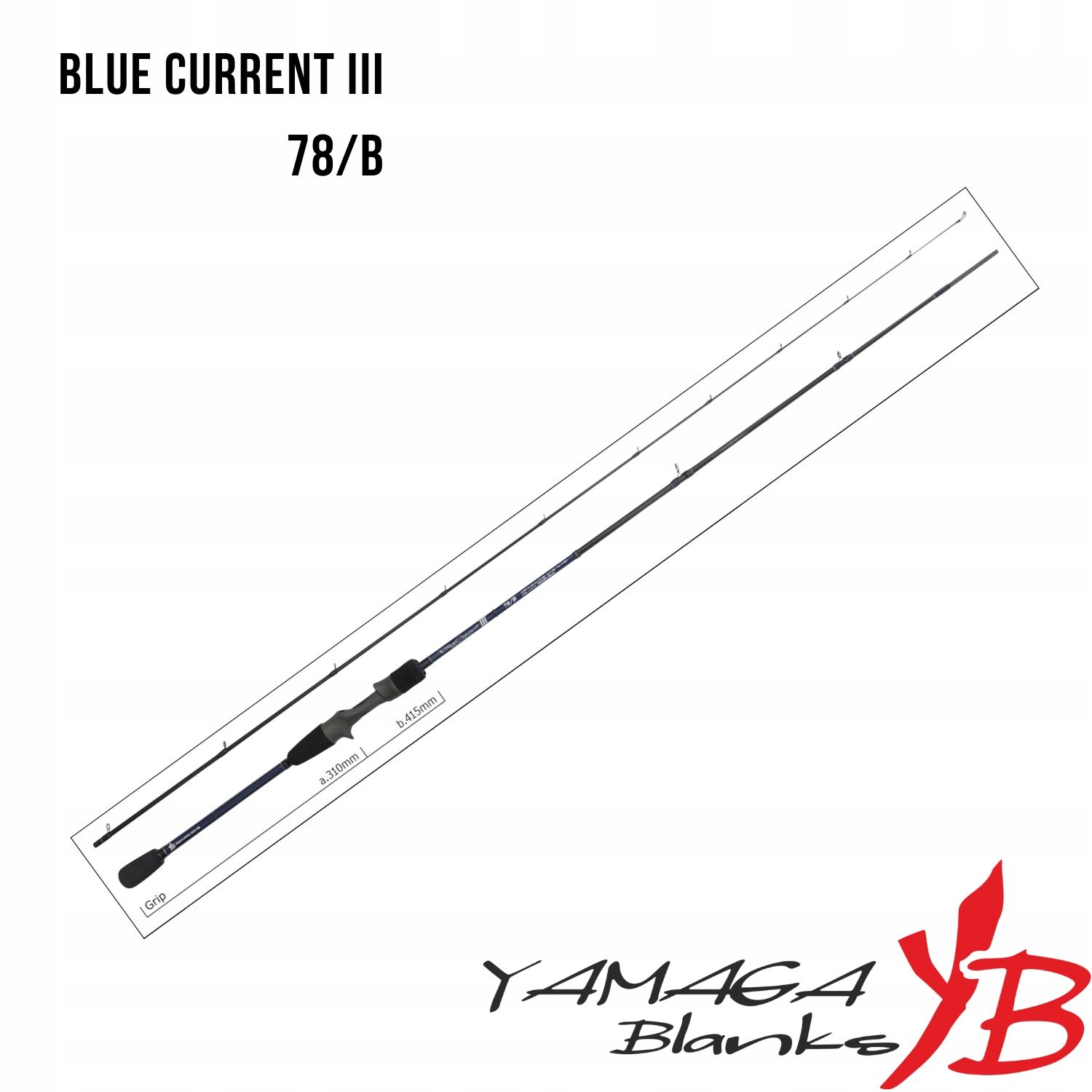  Meškerė casting yamaga blanks blue current iii 82b