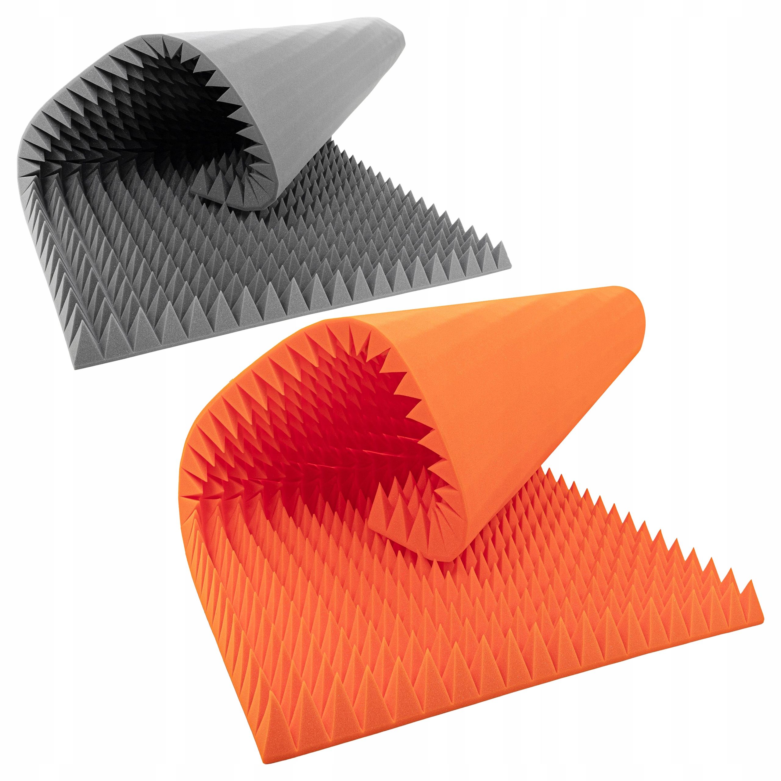 Bitmat akustikschaum schallschutzmatte 8 cm 200 x 100 cm orange farbe