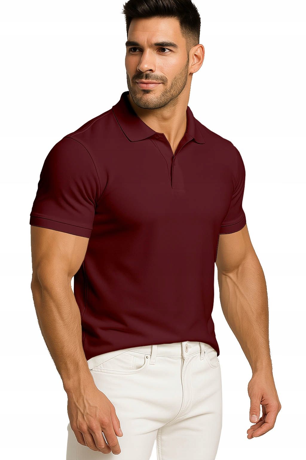 Men&#39;s polo shirts t-shirt elegant reinforcement cotton with collar m