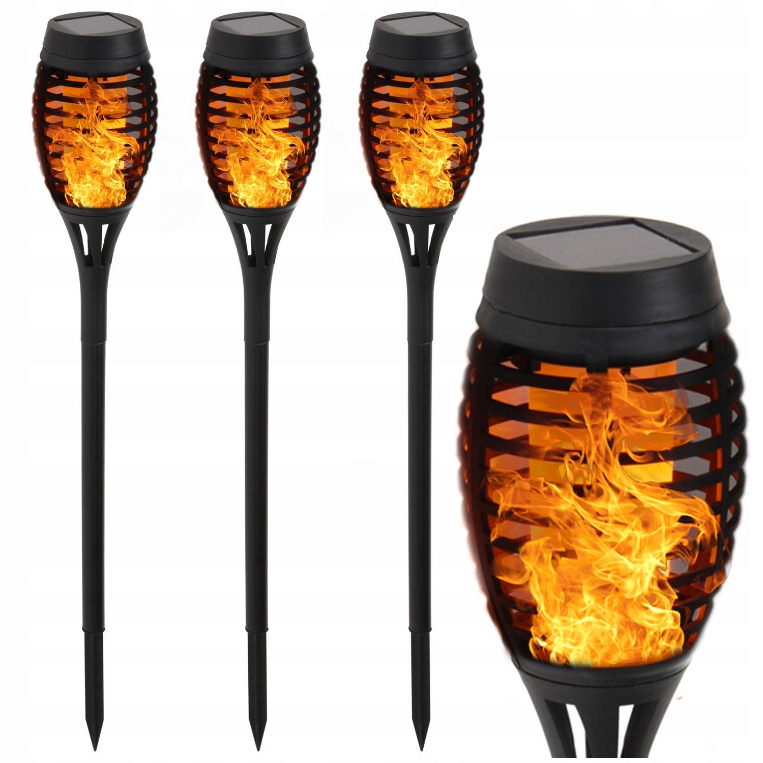  6x saulės energija įkraunamas šviestuvas sodas led impaled sodui cottage žibintas lemputės solar