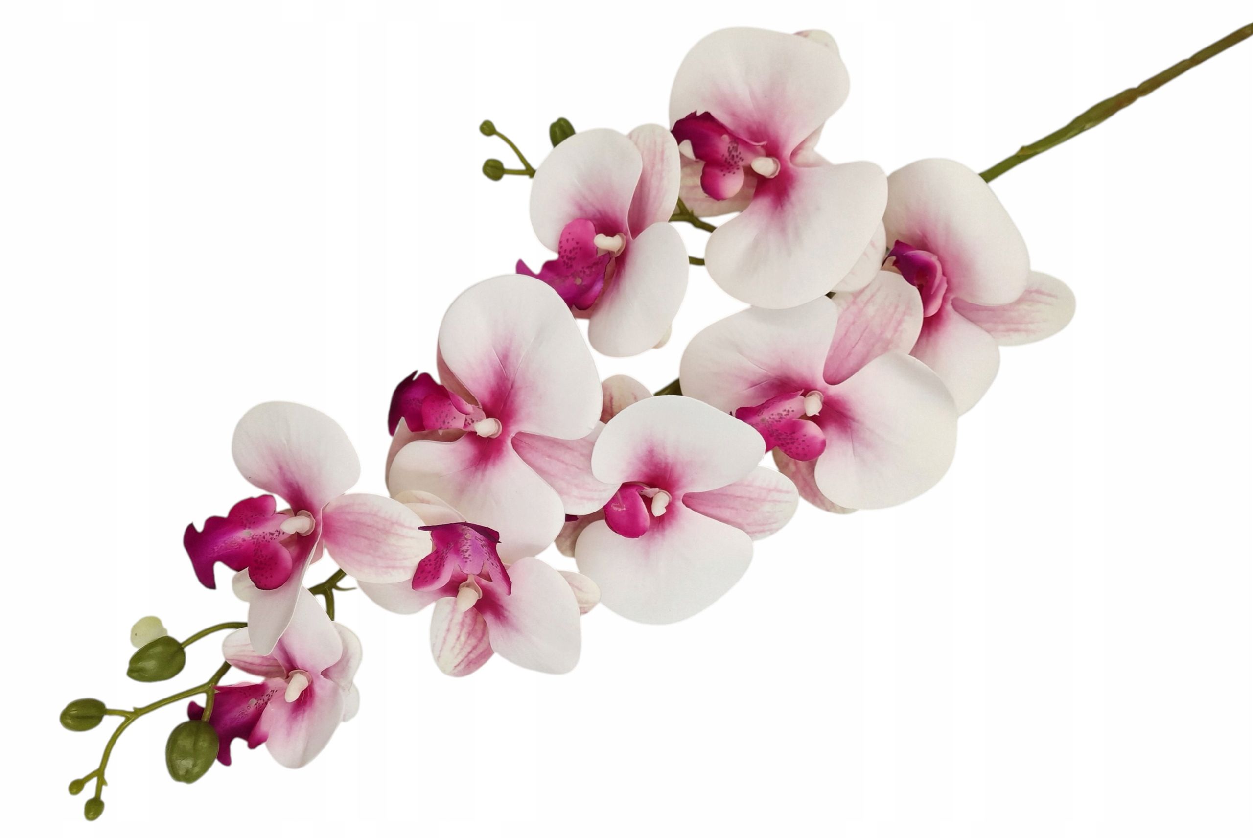  Orchid twig 20 flowers 76 cm rubber