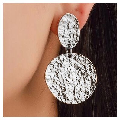  Ohrstecker farbe silber lang quasten diamanten bälle elegant 125mm