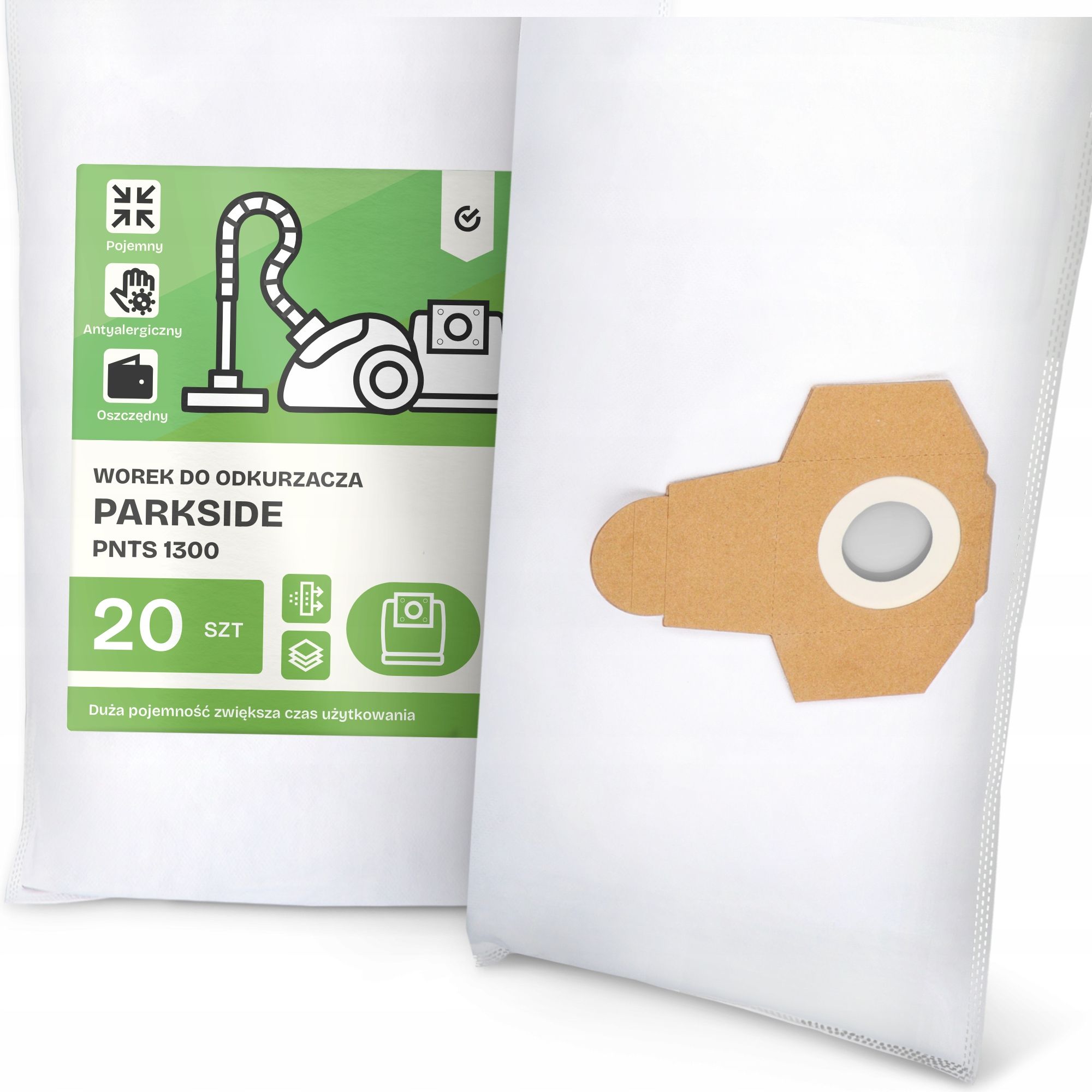  3x tasche für einen staubsauger parkseite pnts 1300 synthetik mikrofasern taschen g9