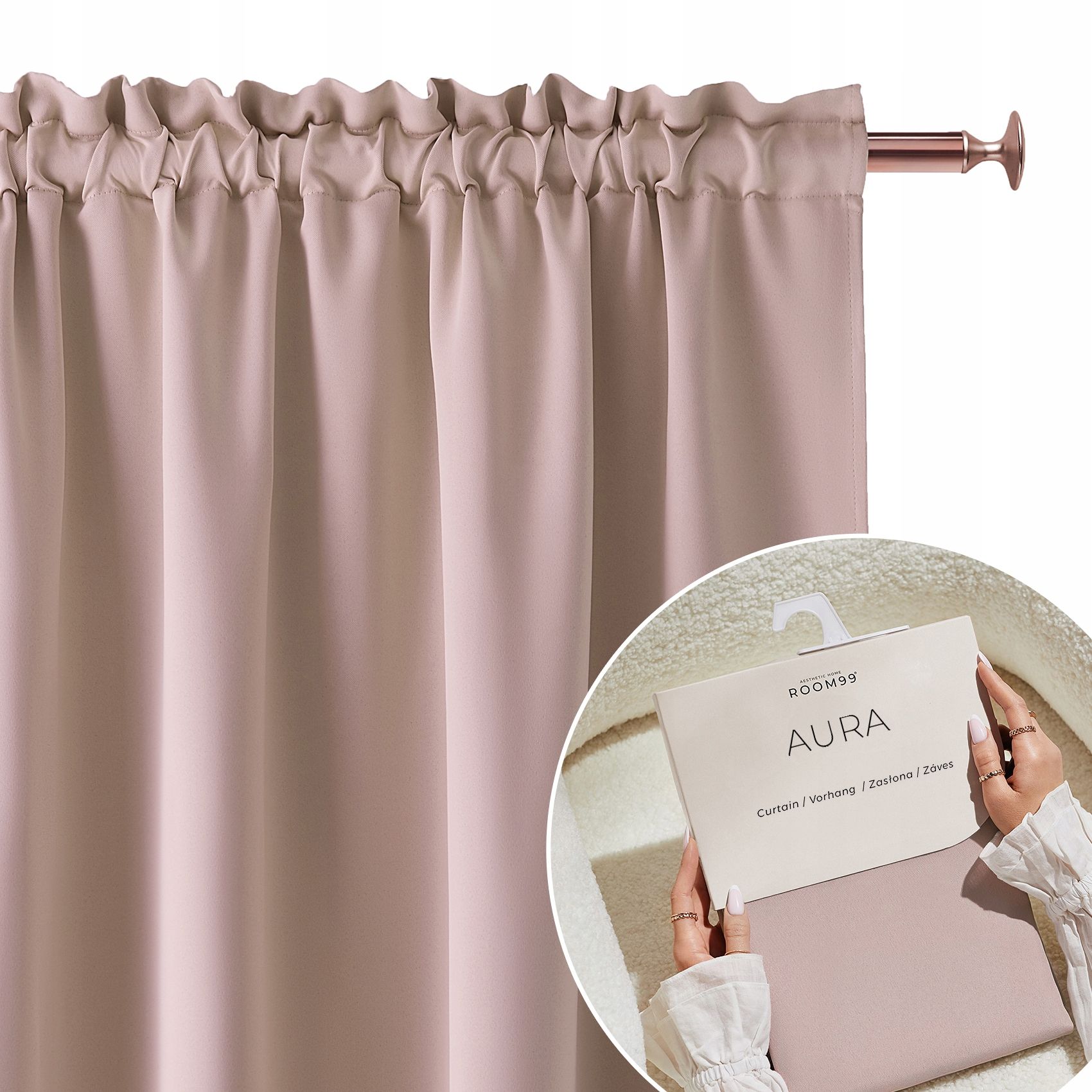  Curtain ready for the living room on the ribbon teeth tunnel 140x240 aura size indian