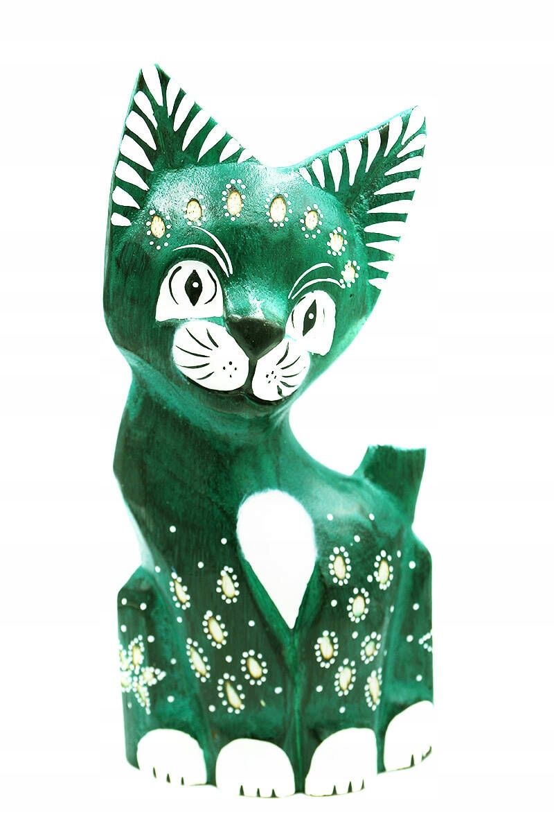  Katze kätzchen holzfigur wunderschön einzigartig dekoration oder geschenk 30cm