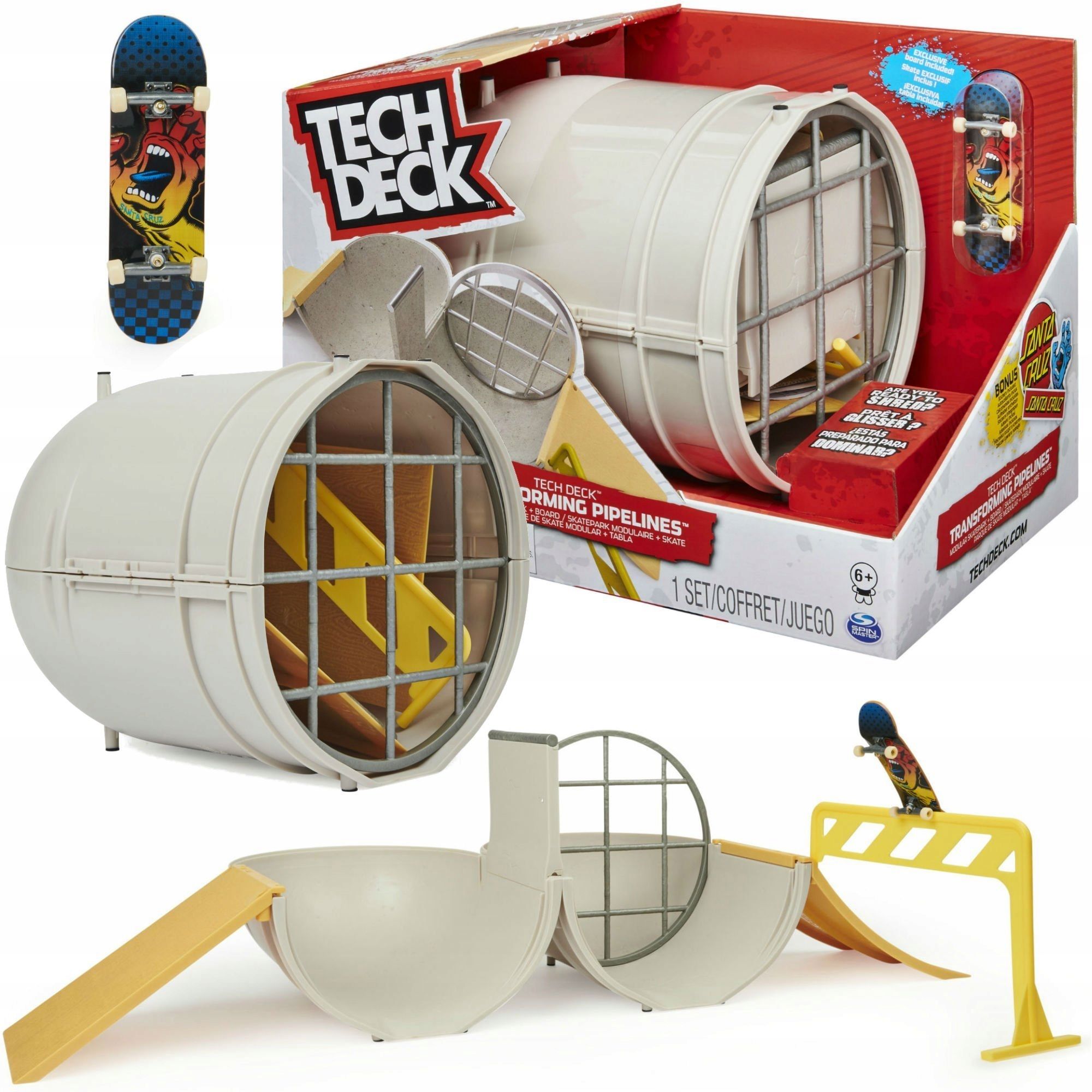  Fingerboard neón mega rampa skate park 2 skateboardy + karty tech deck