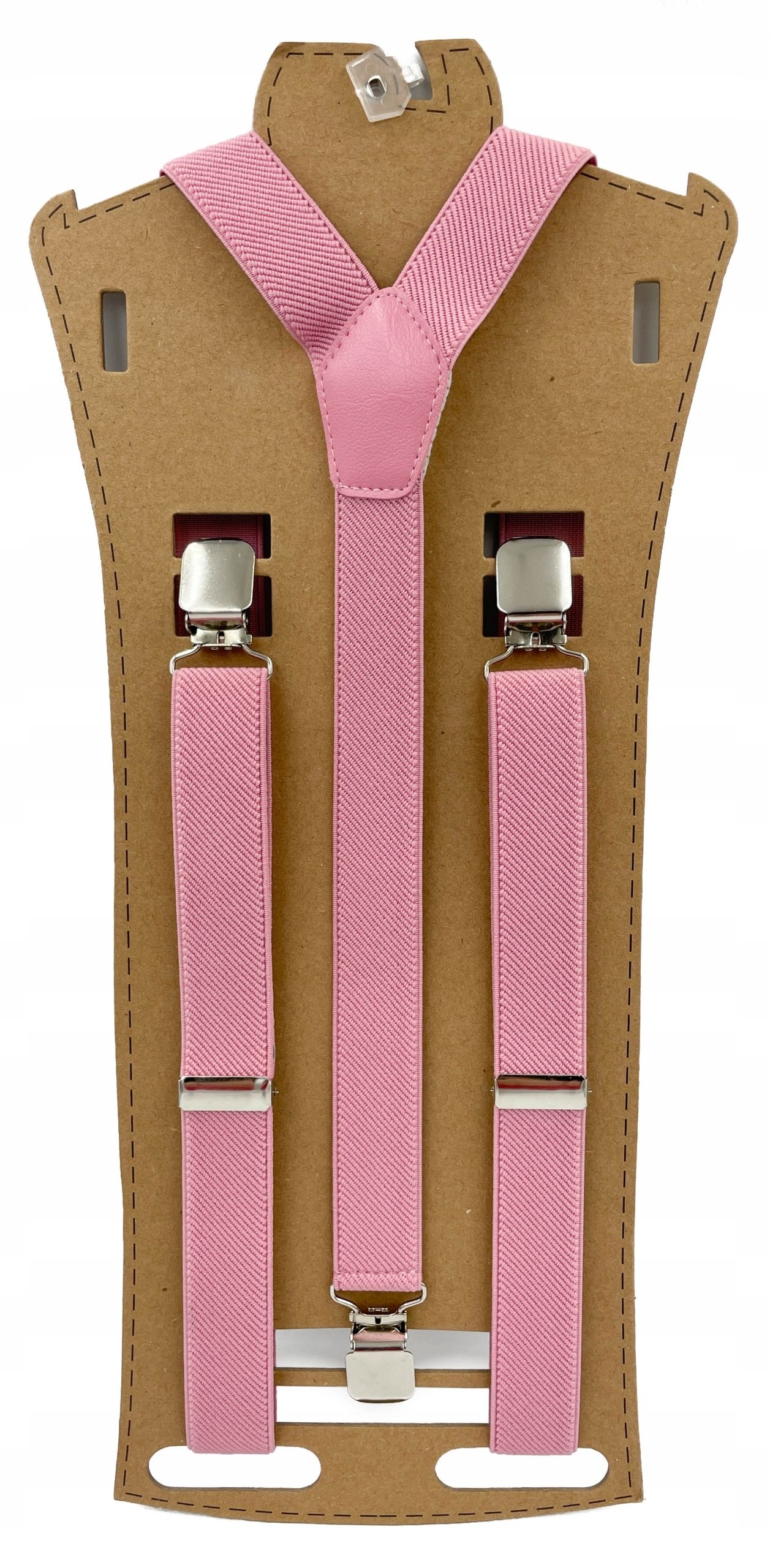  Burgundy uniform smooth braces for trousers