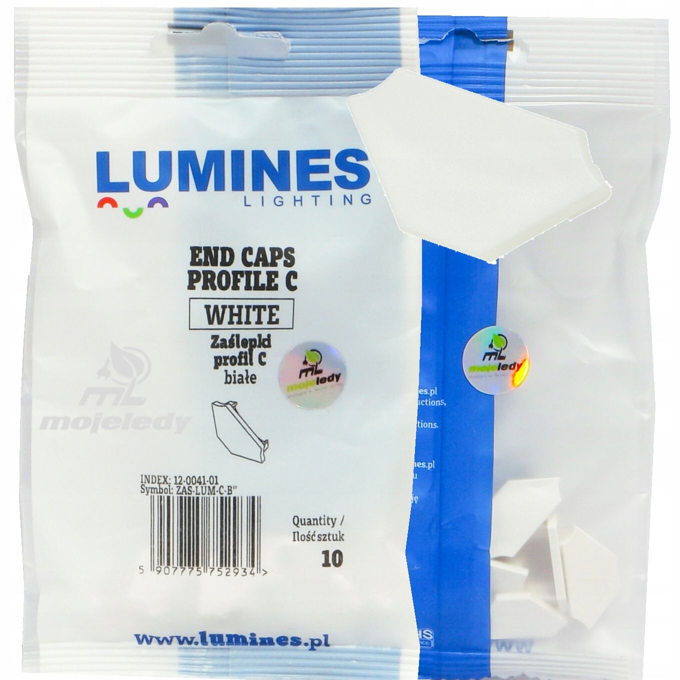  Alumīnija profils iledo balts lentes led piekārts 2m