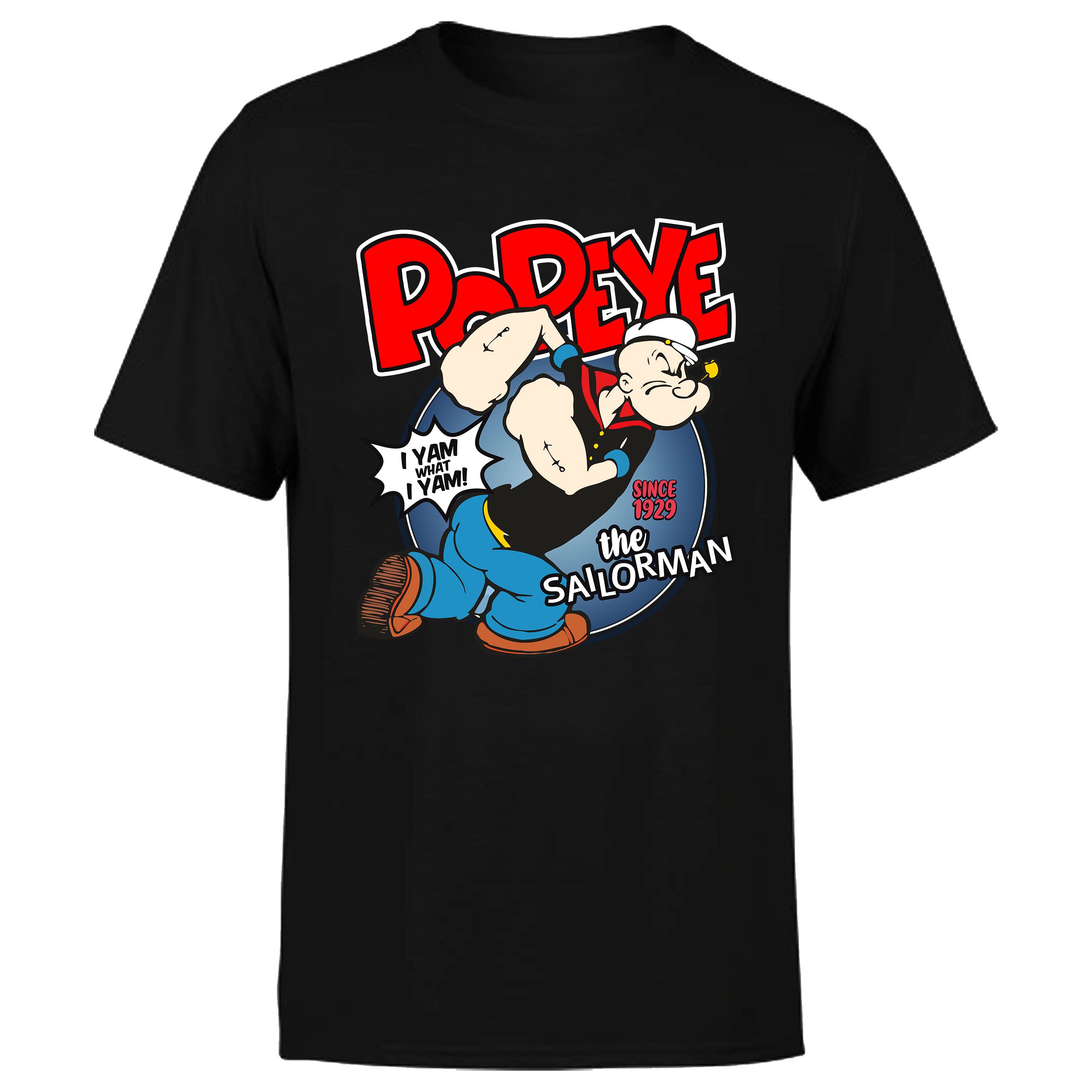  Meeste t-särgid trükiga madrus popeye papaj spinat 4xl