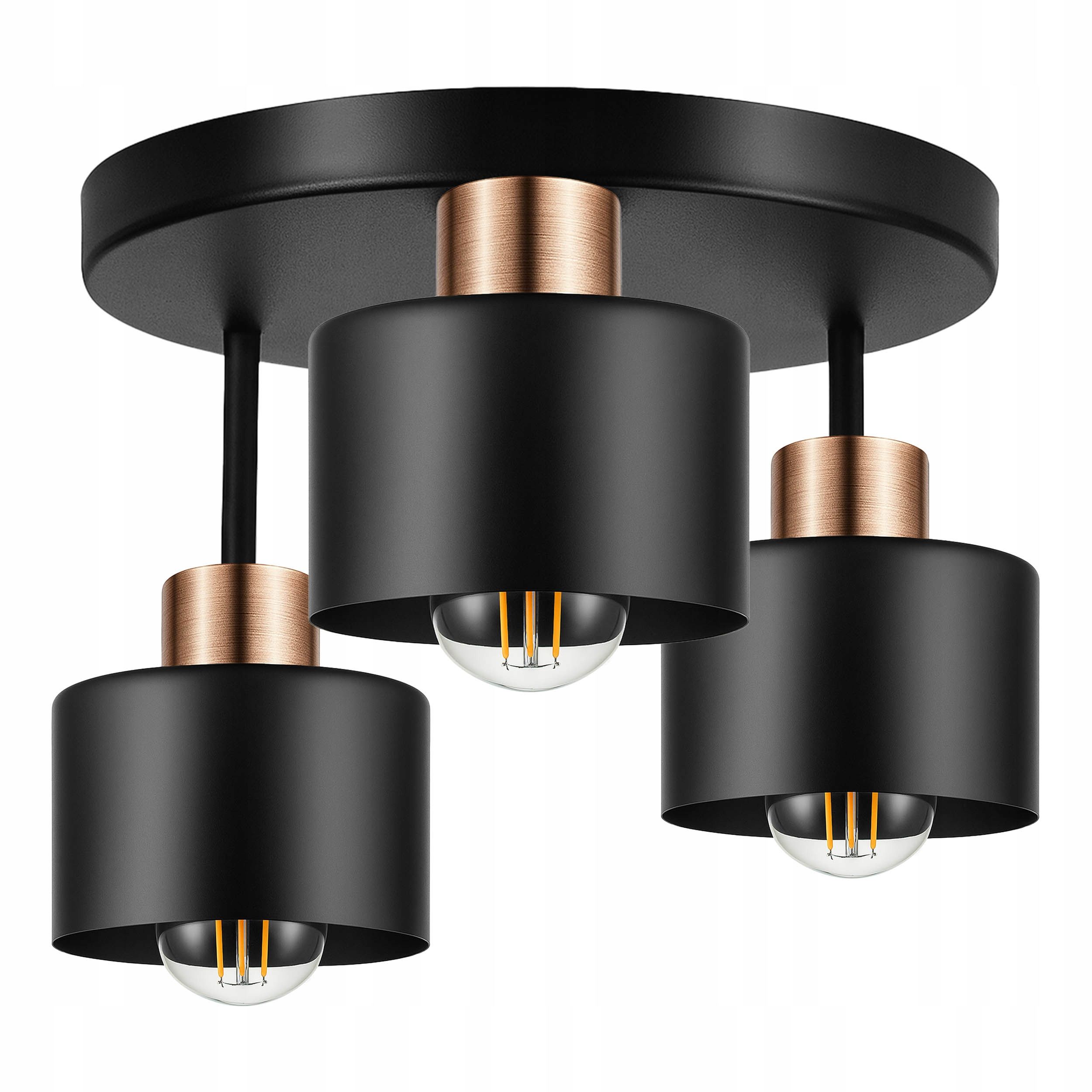  Ceiling lamp hanging lamp golden white modern 3x e27 for the living room