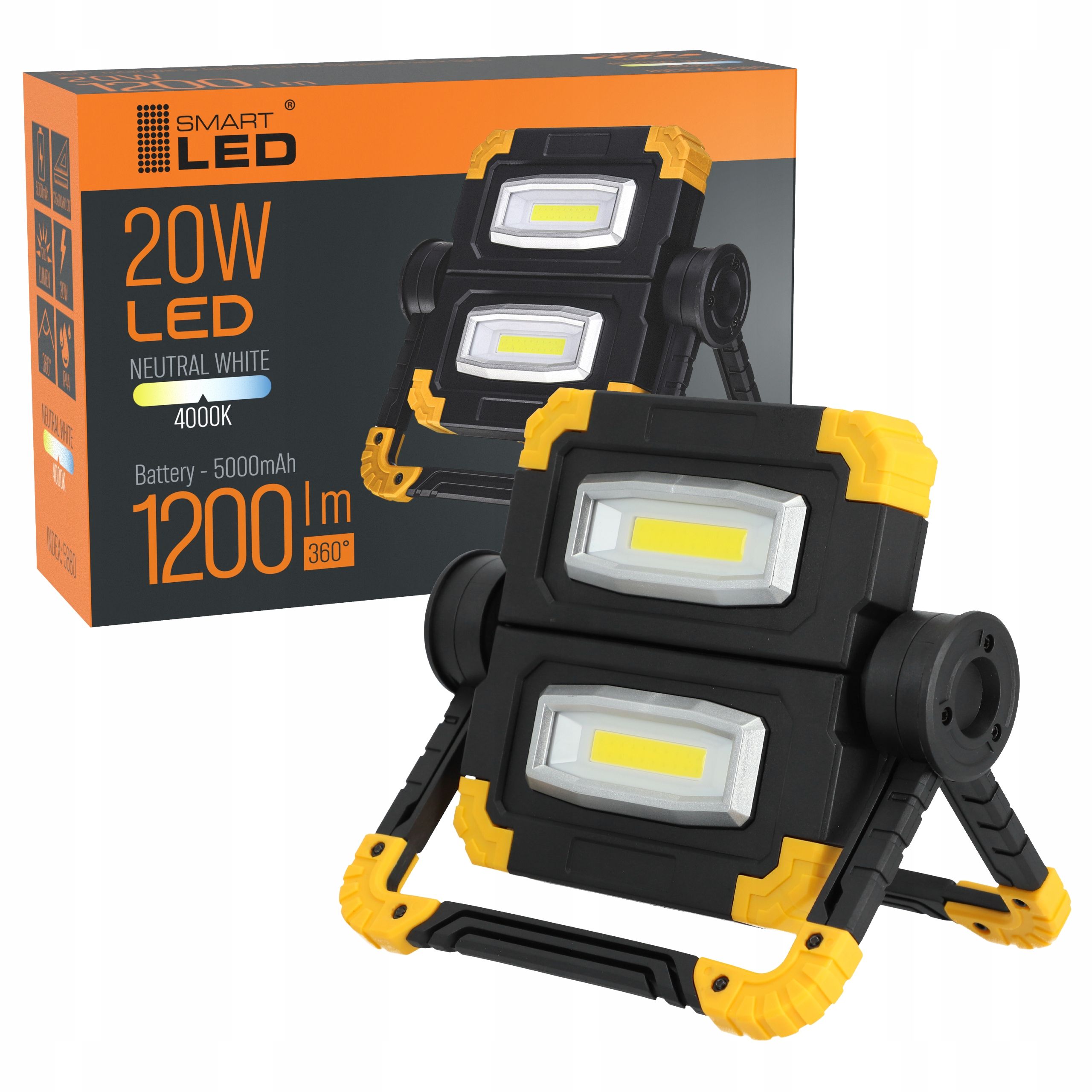  Led-halogen arbeiten baulampe mit griff
