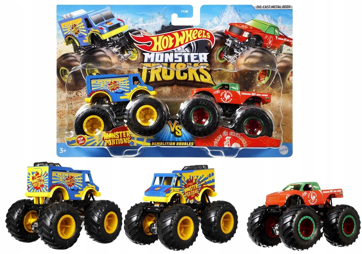  Rebel-lion liūtas beast bajeriai 3/6 monster trucks automobilis hot wheels uola 1:64