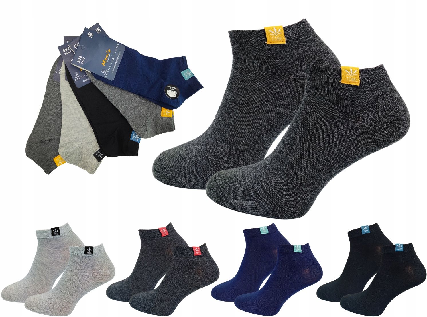  5x pėdutės medvilninės baltas vyrai juodas mix kokybė premium 39-42 pasirinkimas wzo