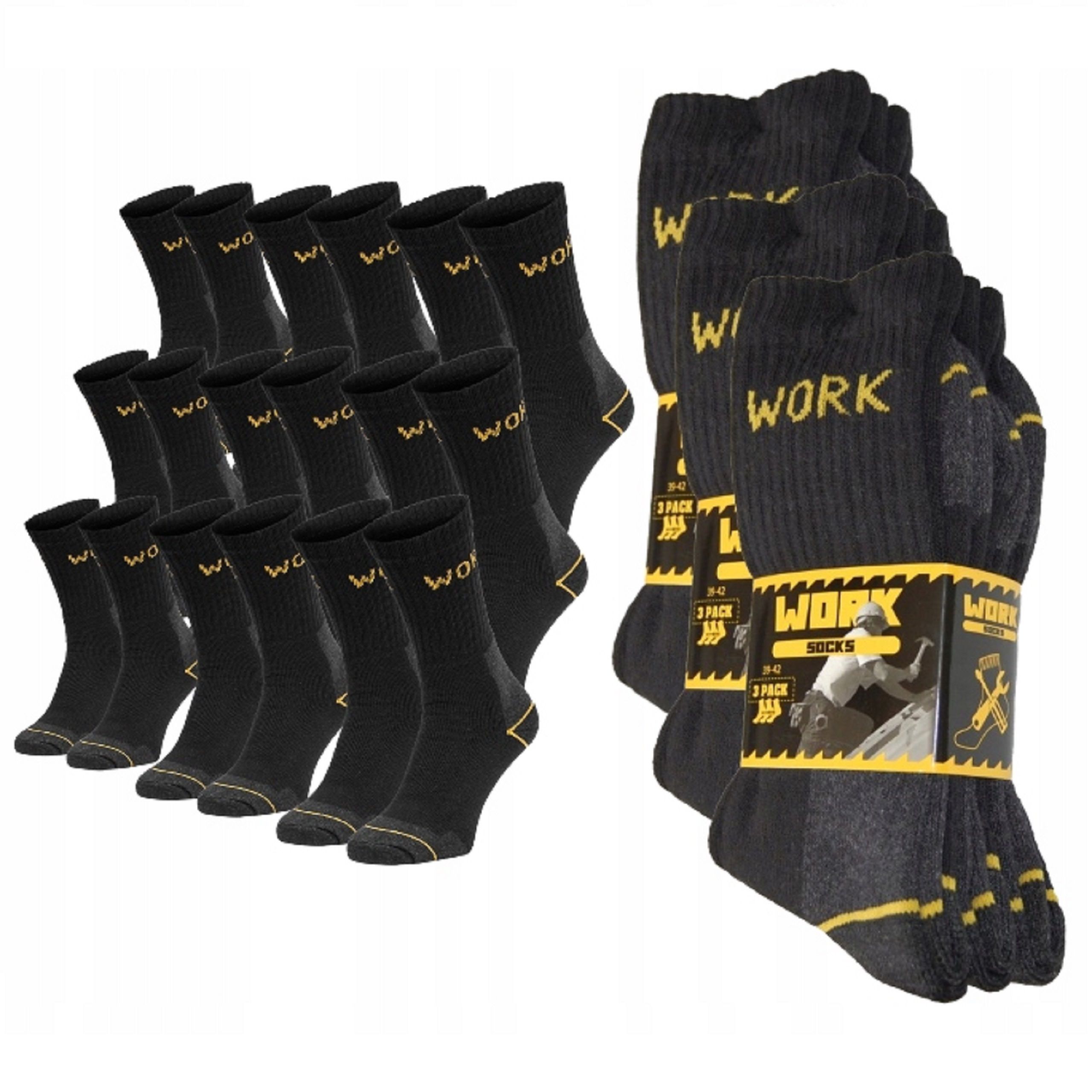  Pracovní ponožky work socks 43/46 odolný odolný ponožky bhp 6 páry